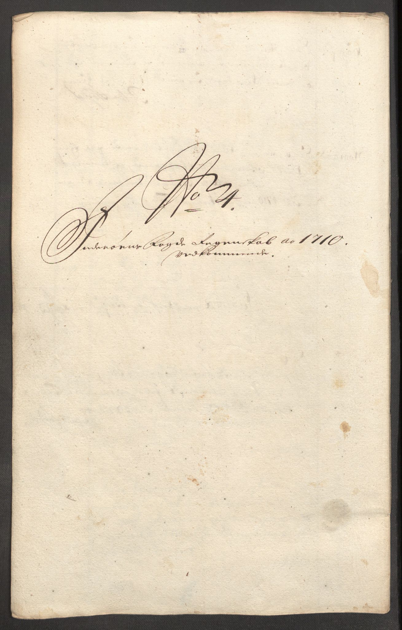 Rentekammeret inntil 1814, Reviderte regnskaper, Fogderegnskap, AV/RA-EA-4092/R63/L4318: Fogderegnskap Inderøy, 1710, s. 133