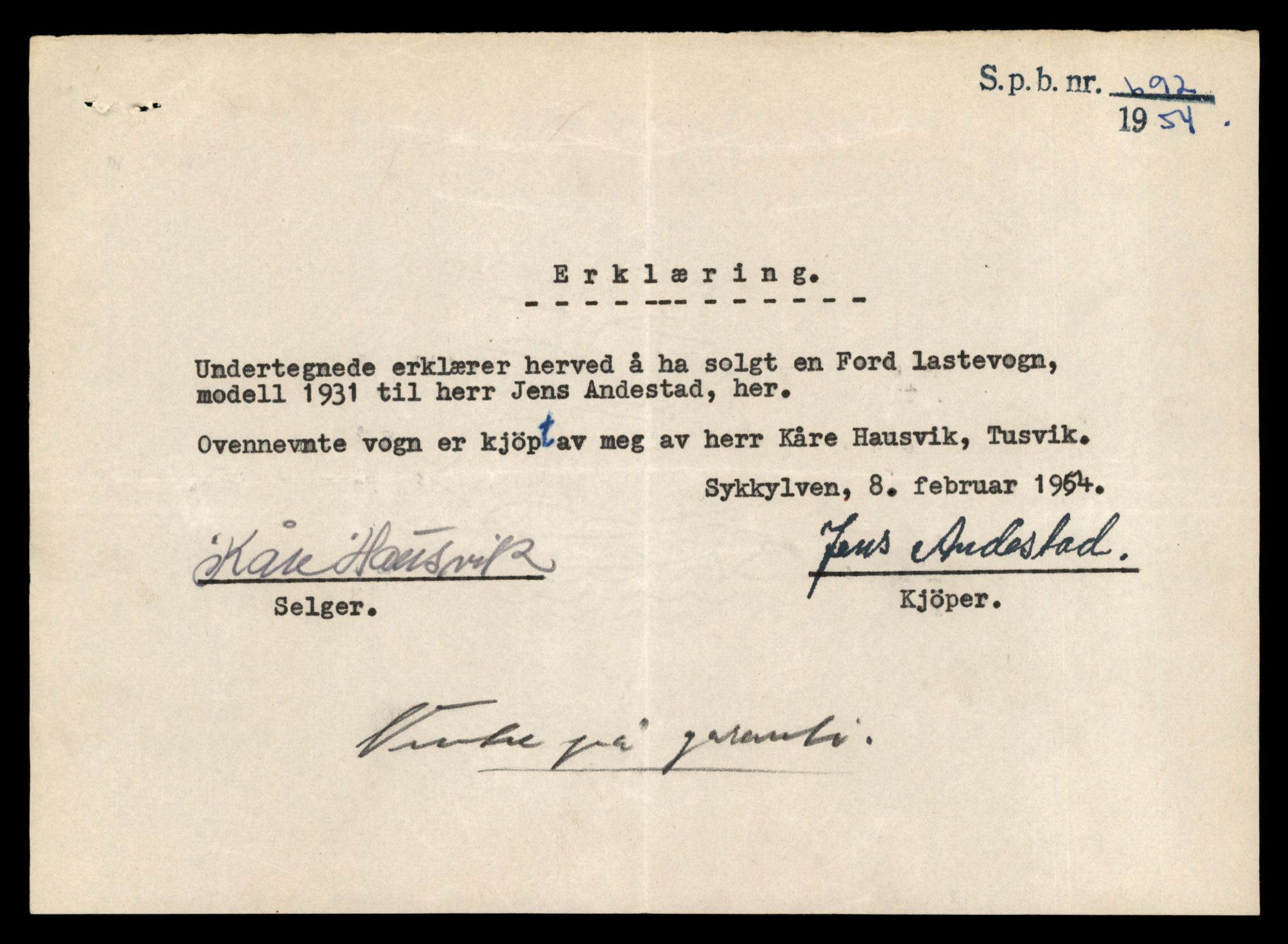 Møre og Romsdal vegkontor - Ålesund trafikkstasjon, AV/SAT-A-4099/F/Fe/L0034: Registreringskort for kjøretøy T 12500 - T 12652, 1927-1998, s. 2434