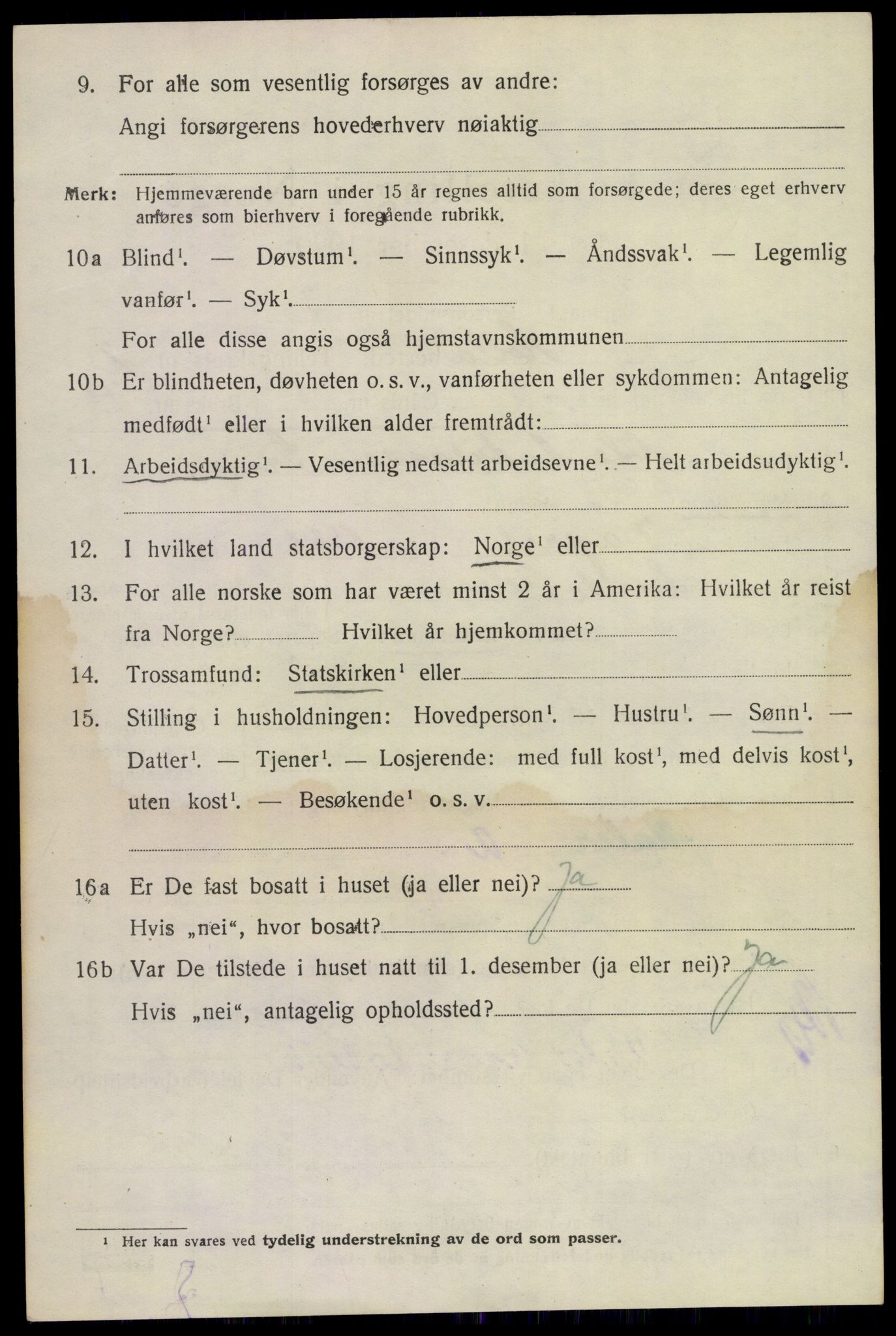 SAKO, Folketelling 1920 for 0819 Holla herred, 1920, s. 2582