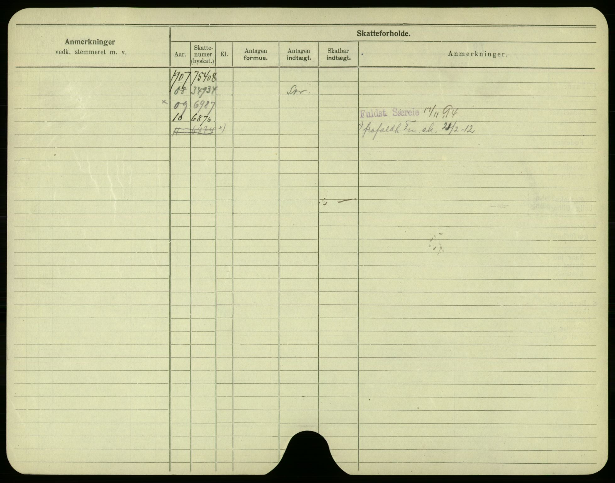 Oslo folkeregister, Registerkort, AV/SAO-A-11715/F/Fa/Fac/L0005: Menn, 1906-1914, s. 1050b