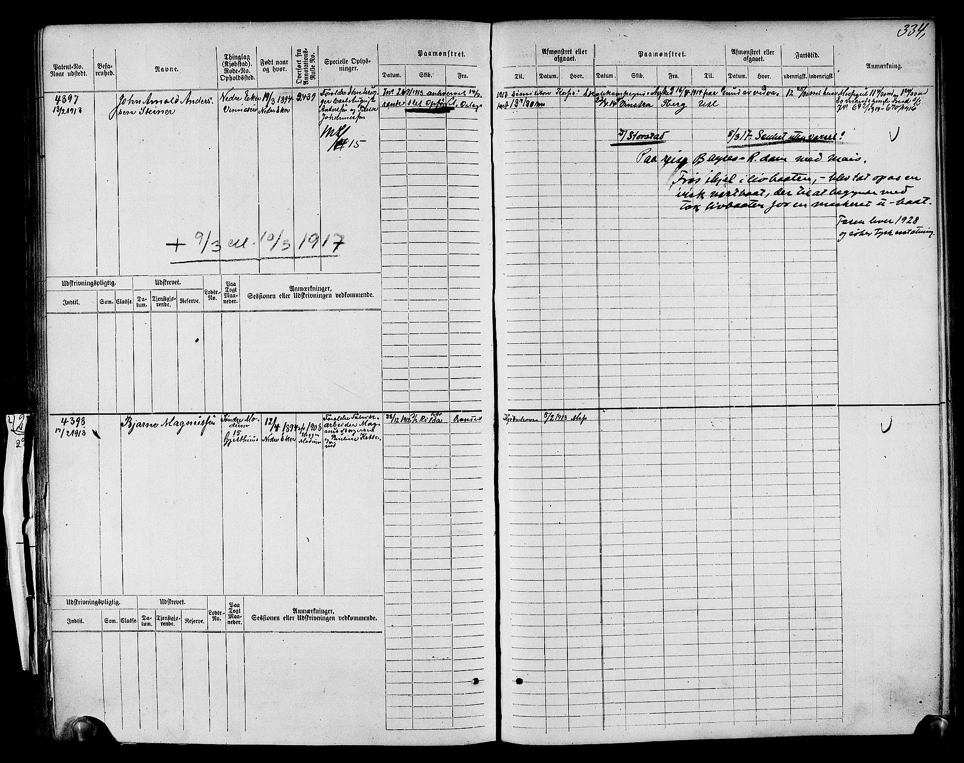 Drammen innrulleringsdistrikt, SAKO/A-781/F/Fc/L0005: Hovedrulle, 1911, s. 198