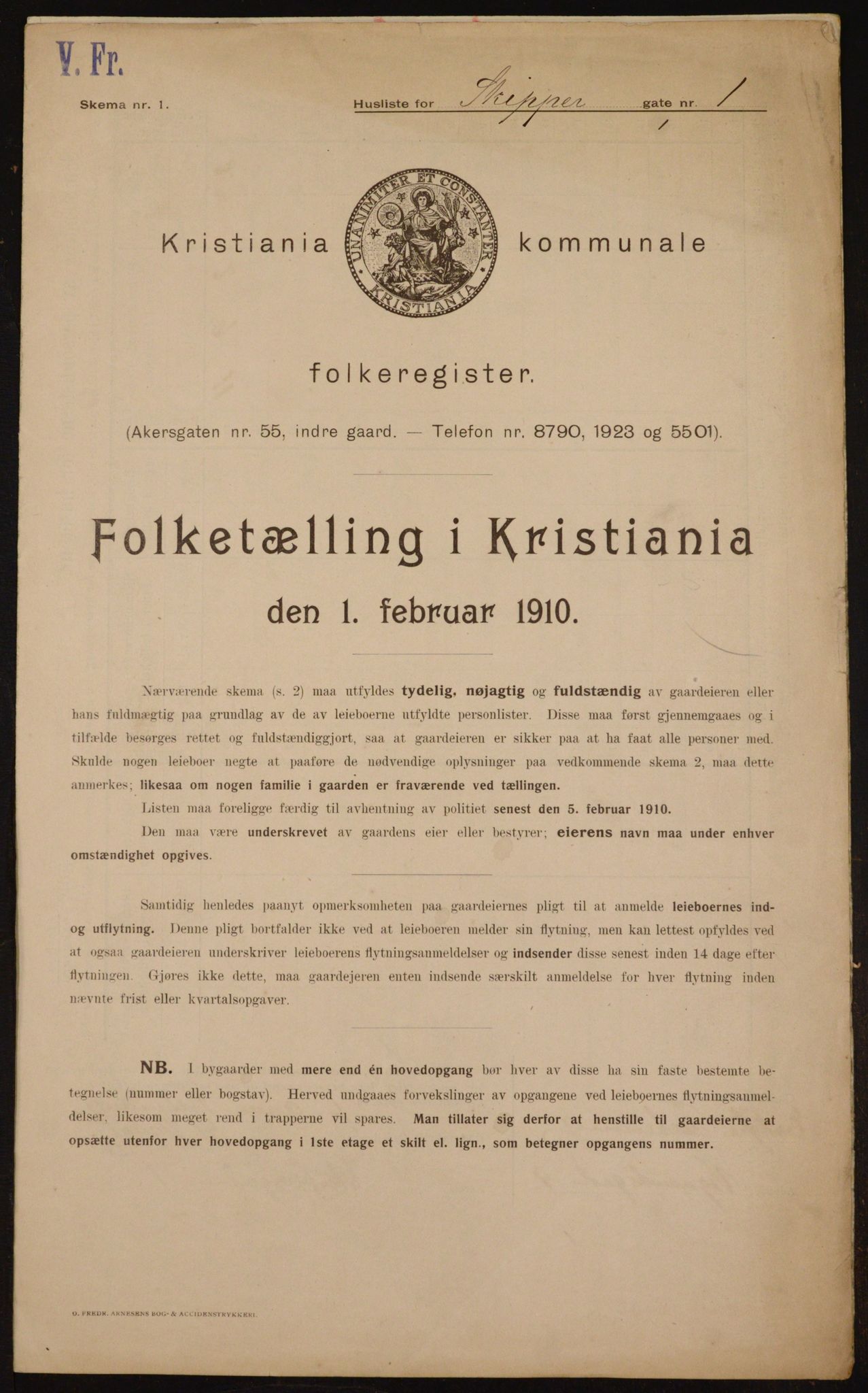 OBA, Kommunal folketelling 1.2.1910 for Kristiania, 1910, s. 91036