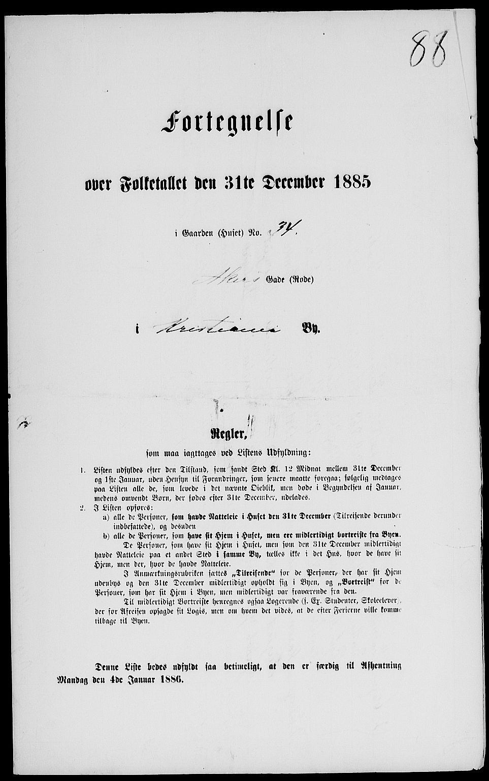 RA, Folketelling 1885 for 0301 Kristiania kjøpstad, 1885, s. 1761