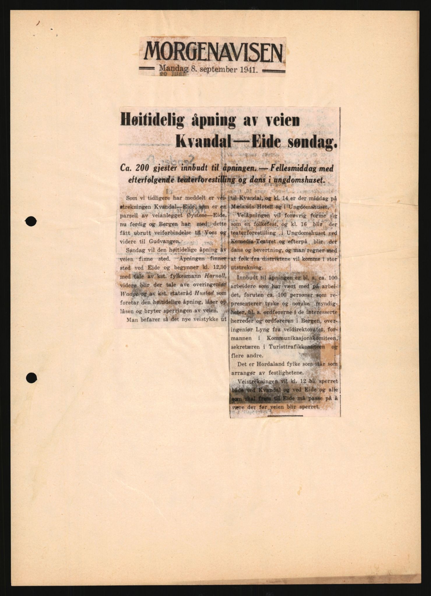 Forsvarets Overkommando. 2 kontor. Arkiv 11.4. Spredte tyske arkivsaker, AV/RA-RAFA-7031/D/Dar/Darb/L0008: Reichskommissariat - Hauptabteilung Volksaufklärung und Propaganda, 1940-1943, s. 1149
