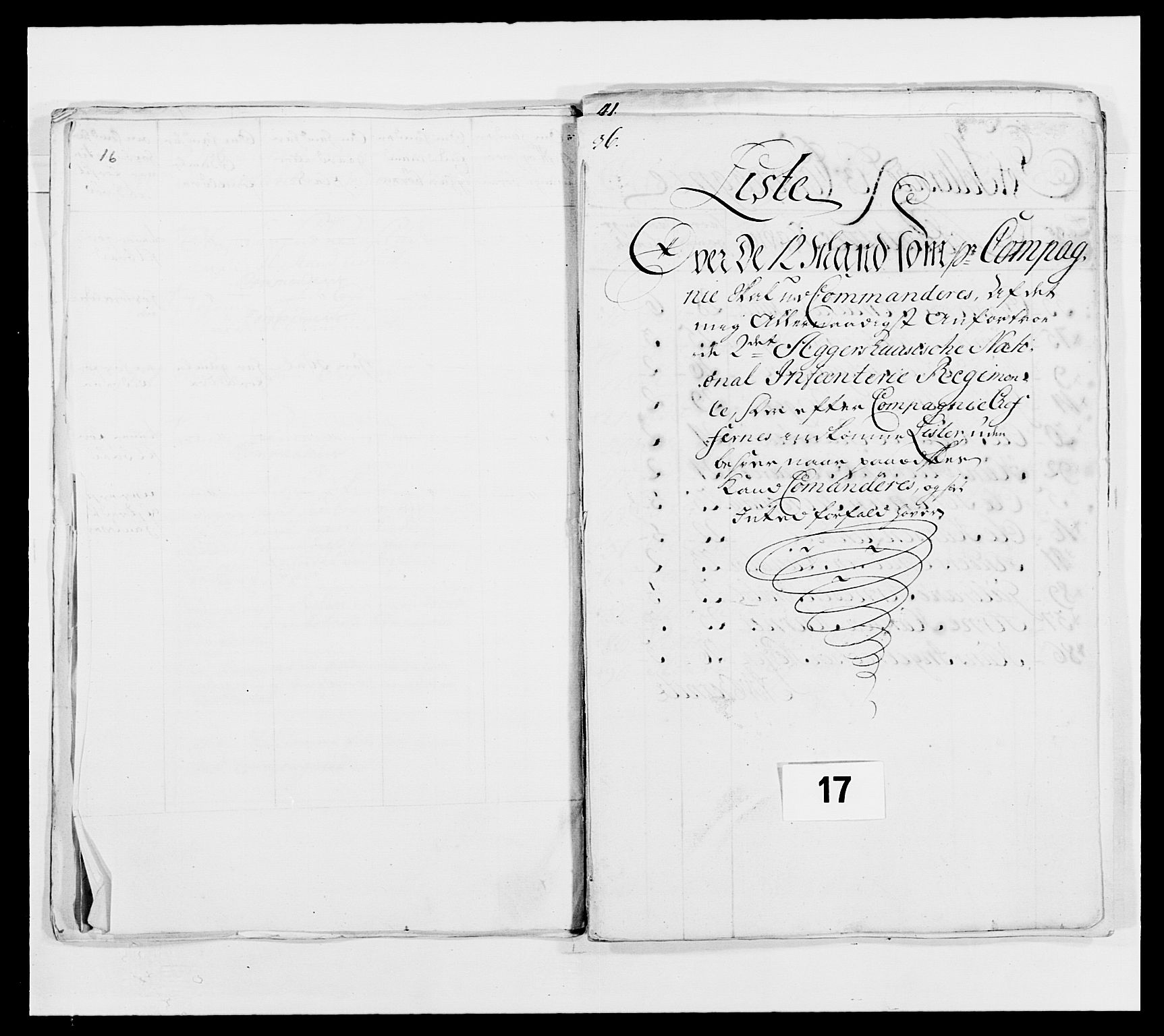 Kommanderende general (KG I) med Det norske krigsdirektorium, AV/RA-EA-5419/E/Ea/L0490: 2. Akershusiske regiment, 1730-1748, s. 165