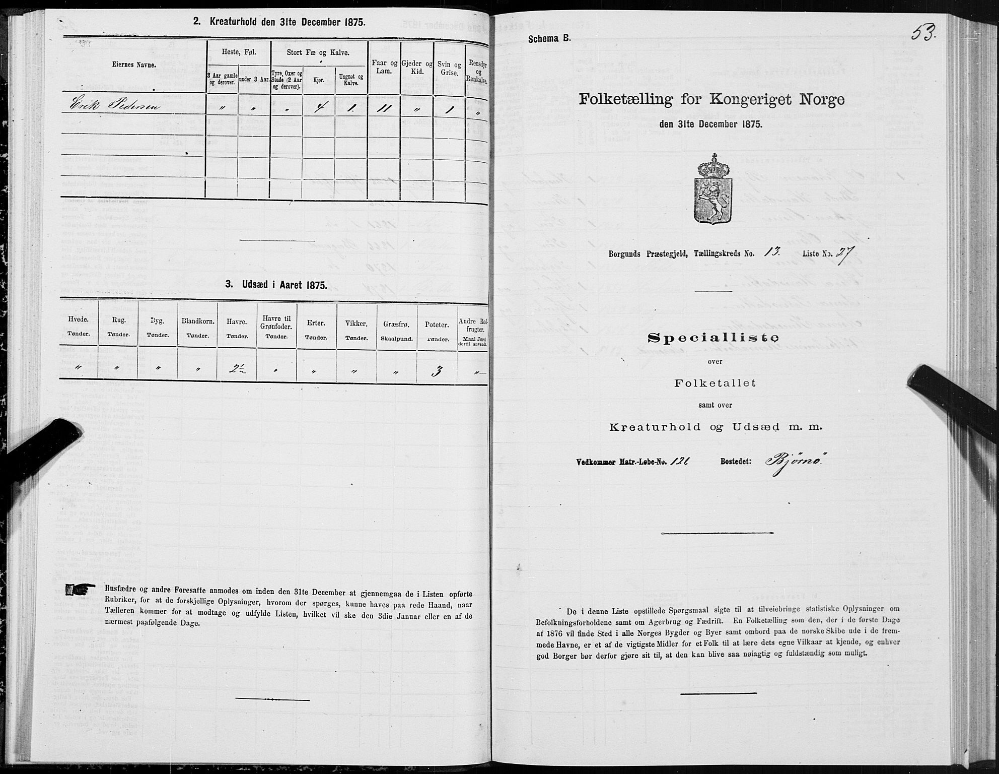 SAT, Folketelling 1875 for 1531P Borgund prestegjeld, 1875, s. 7053