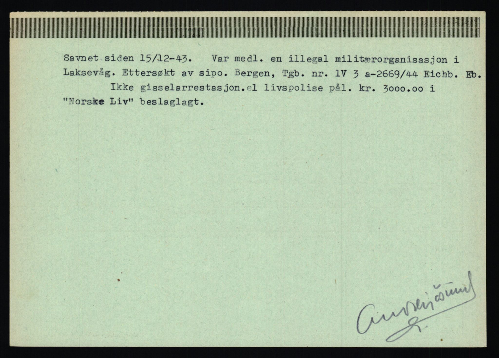 Statspolitiet - Hovedkontoret / Osloavdelingen, AV/RA-S-1329/C/Ca/L0009: Knutsen - Limstrand, 1943-1945, s. 901