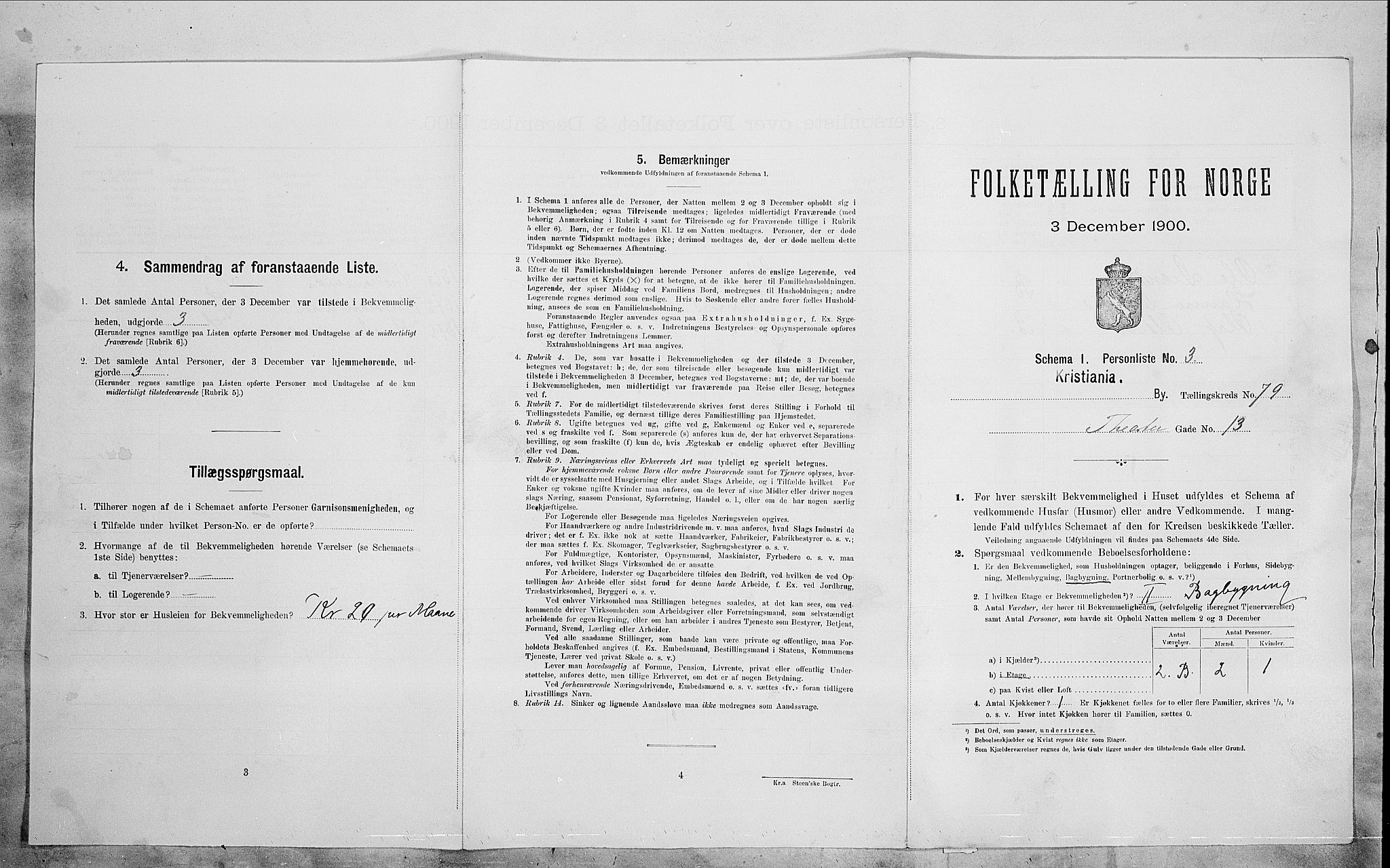 SAO, Folketelling 1900 for 0301 Kristiania kjøpstad, 1900, s. 96547