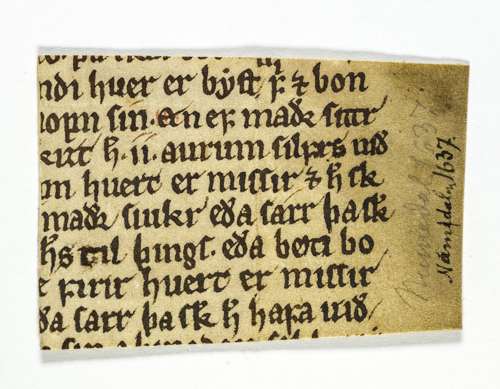 Riksarkivets diplomsamling, AV/RA-EA-5965/F26/L0004: Norrøne membranfragmenter bestand 31-50, 1100-1536, s. 151