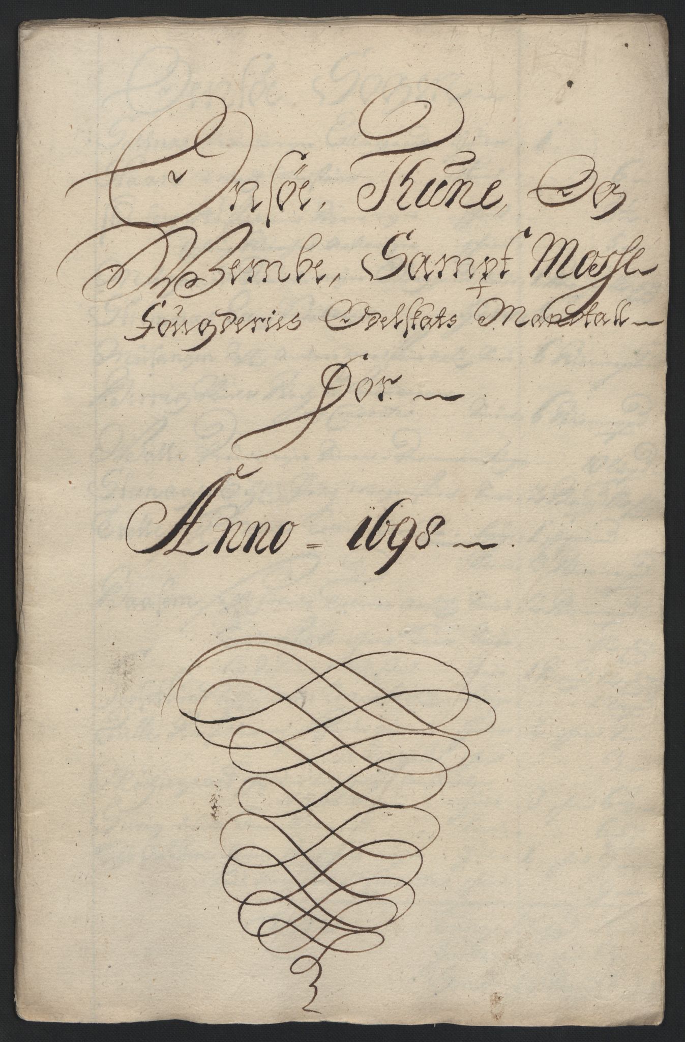 Rentekammeret inntil 1814, Reviderte regnskaper, Fogderegnskap, AV/RA-EA-4092/R04/L0127: Fogderegnskap Moss, Onsøy, Tune, Veme og Åbygge, 1698, s. 33