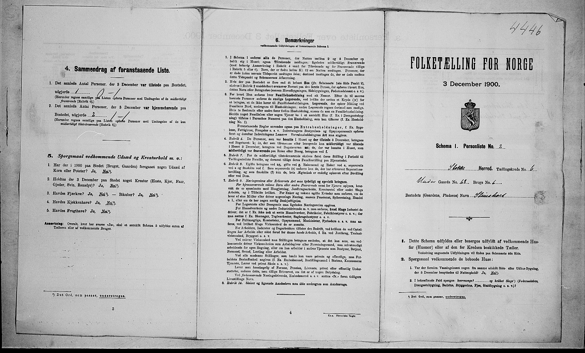 RA, Folketelling 1900 for 0720 Stokke herred, 1900, s. 1081