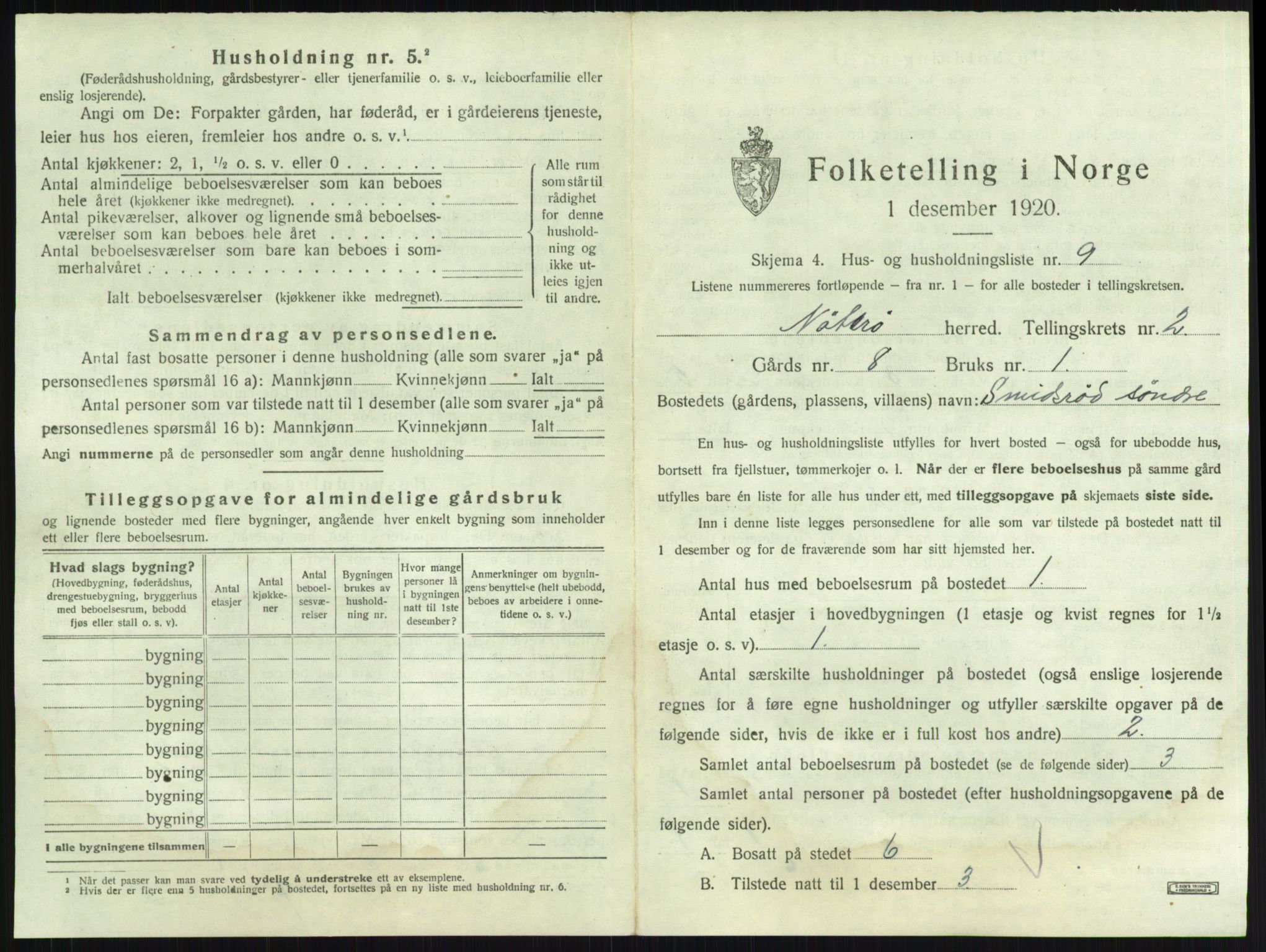 SAKO, Folketelling 1920 for 0722 Nøtterøy herred, 1920, s. 271