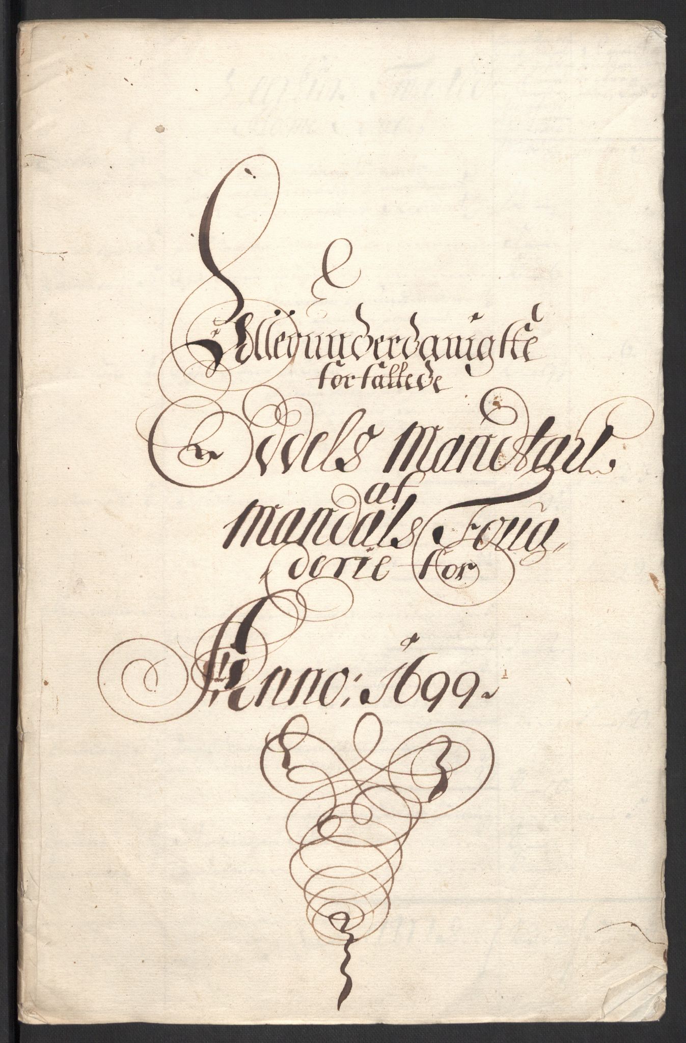Rentekammeret inntil 1814, Reviderte regnskaper, Fogderegnskap, AV/RA-EA-4092/R43/L2547: Fogderegnskap Lista og Mandal, 1698-1699, s. 263