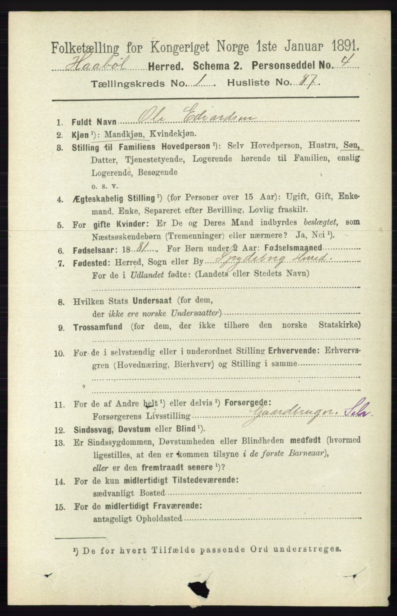 RA, Folketelling 1891 for 0138 Hobøl herred, 1891, s. 679