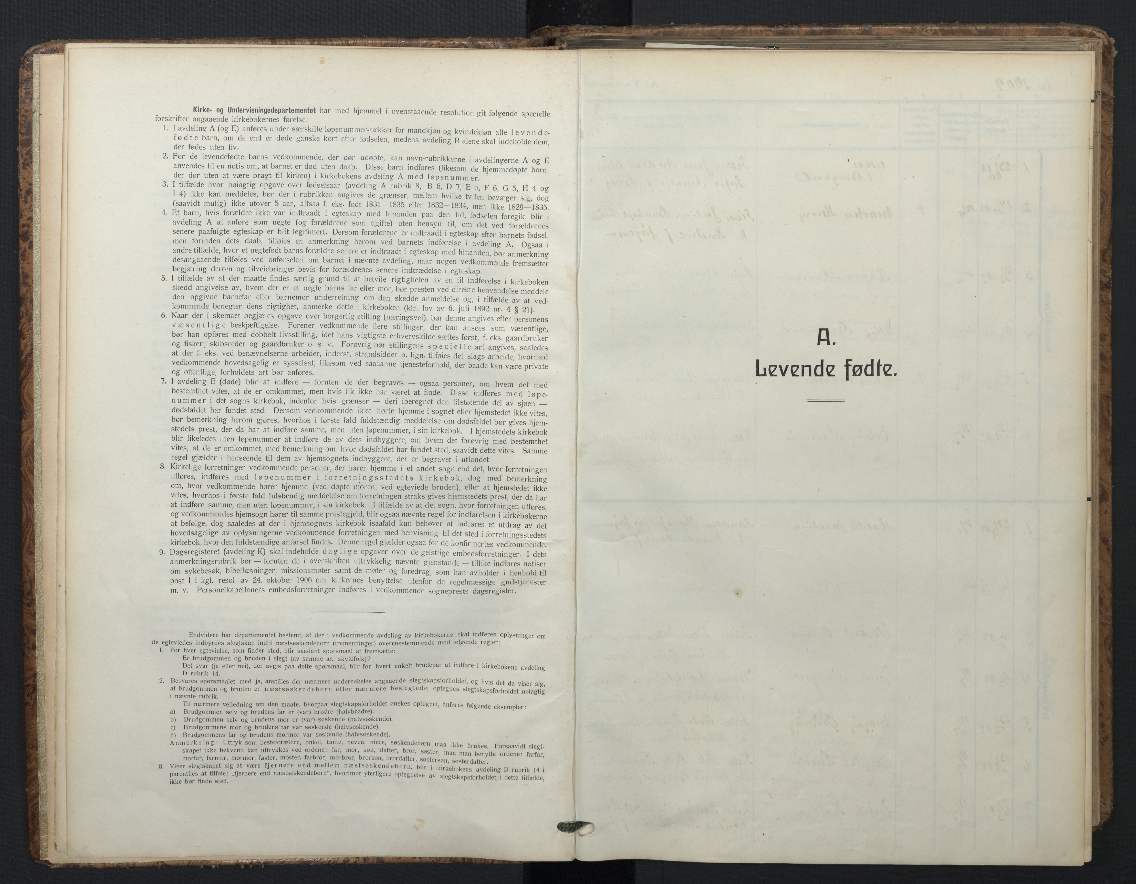 Ministerialprotokoller, klokkerbøker og fødselsregistre - Nordland, AV/SAT-A-1459/899/L1438: Ministerialbok nr. 899A06, 1909-1922