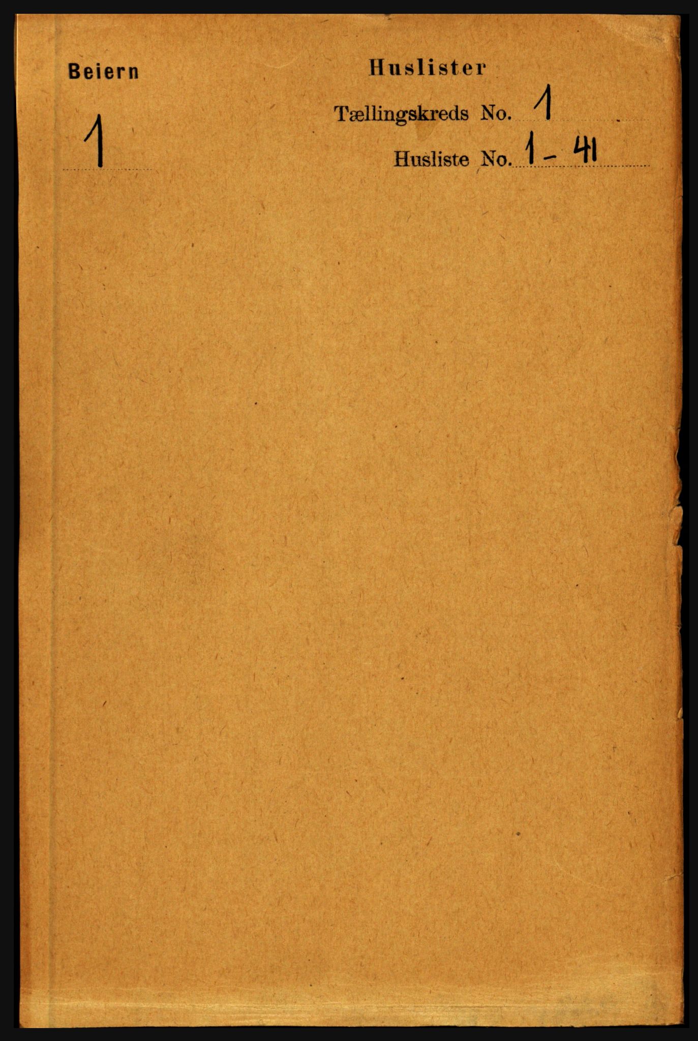 RA, Folketelling 1891 for 1839 Beiarn herred, 1891, s. 19