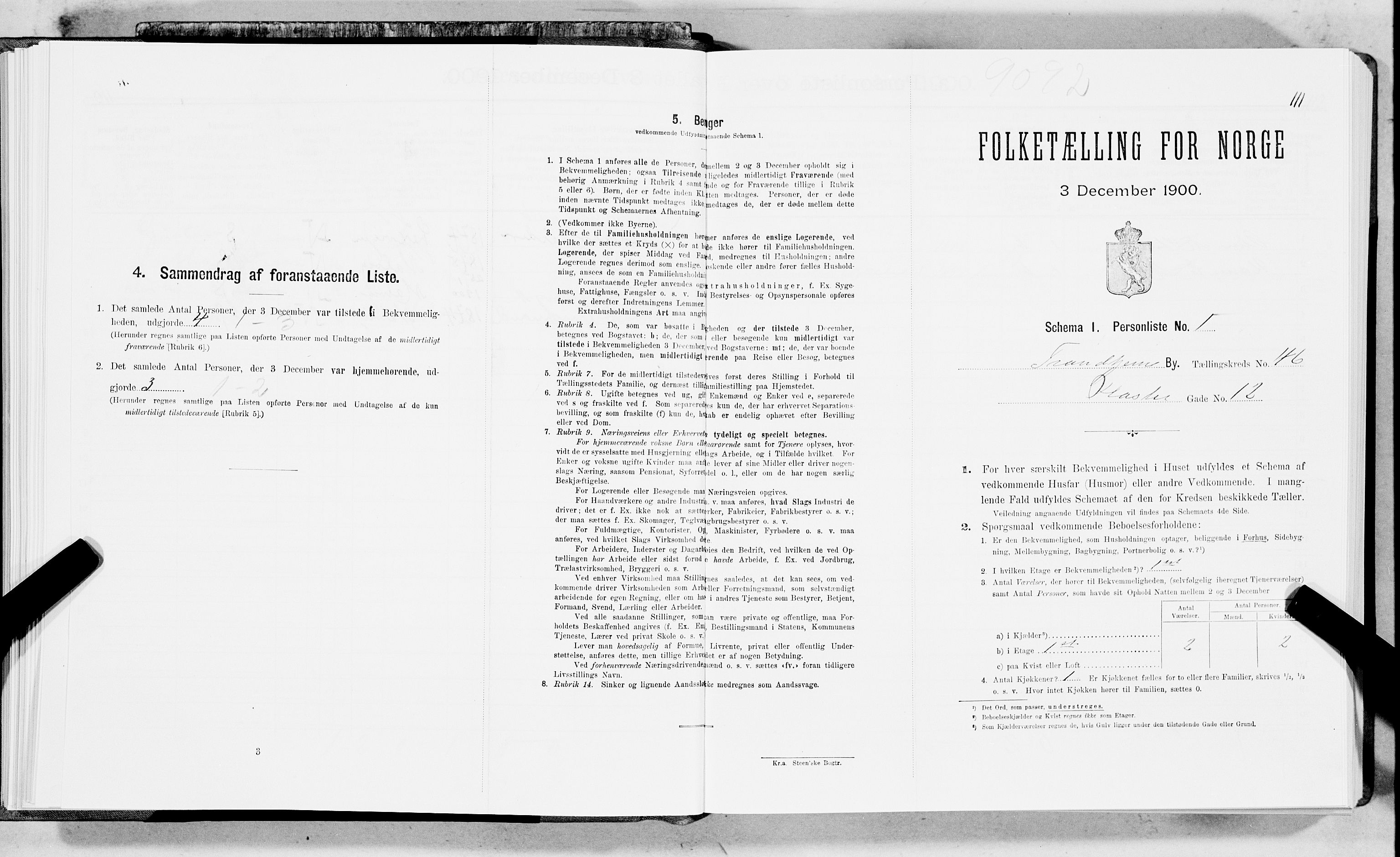 SAT, Folketelling 1900 for 1601 Trondheim kjøpstad, 1900, s. 7414