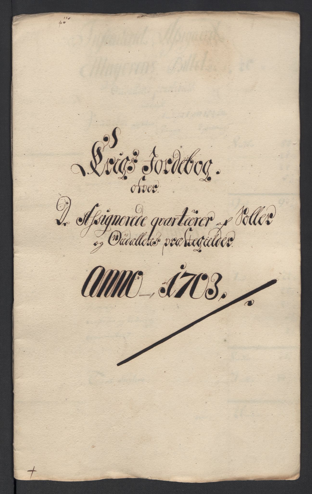 Rentekammeret inntil 1814, Reviderte regnskaper, Fogderegnskap, RA/EA-4092/R13/L0841: Fogderegnskap Solør, Odal og Østerdal, 1703, s. 277
