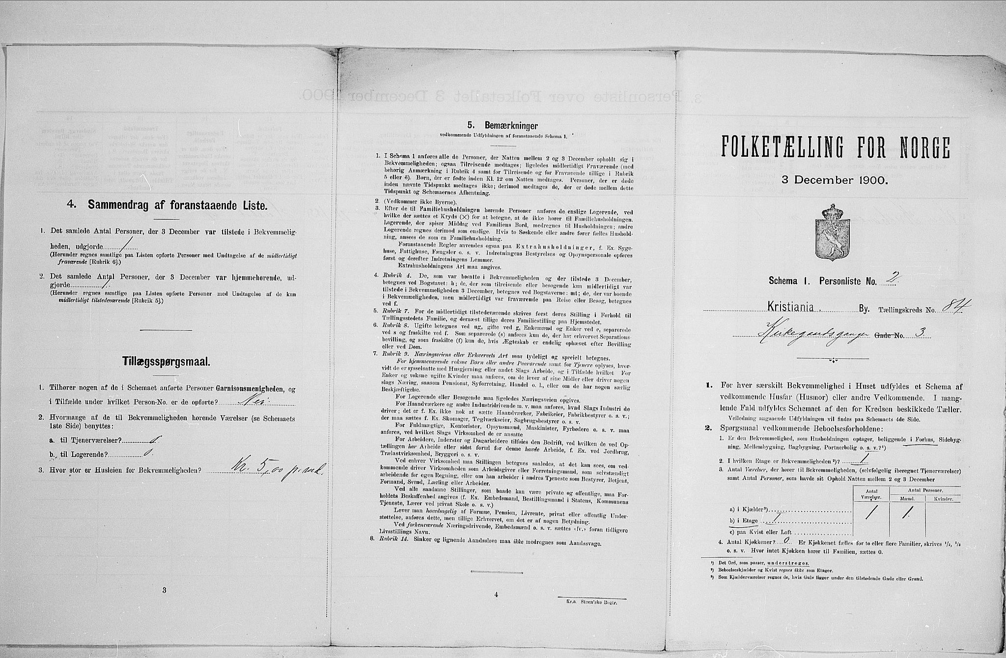 SAO, Folketelling 1900 for 0301 Kristiania kjøpstad, 1900, s. 47308