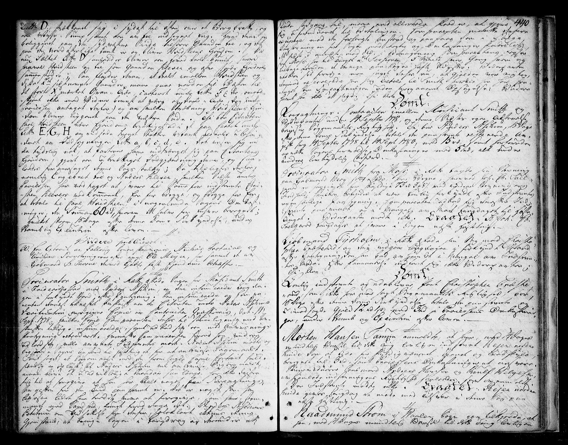 Follo sorenskriveri, SAO/A-10274/F/Fb/Fba/L0042: Tingbok, 1772-1782, s. 439b-440a