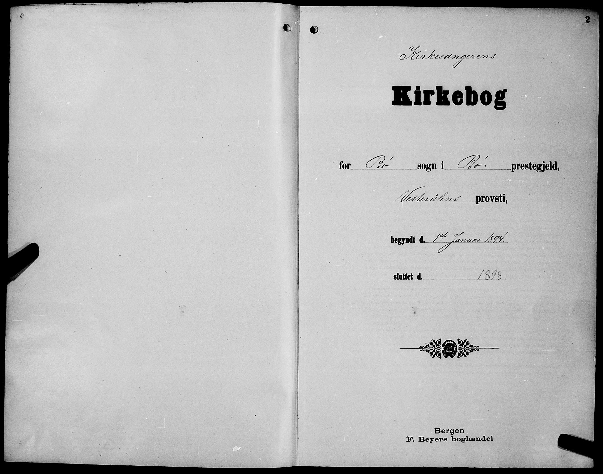 Ministerialprotokoller, klokkerbøker og fødselsregistre - Nordland, SAT/A-1459/891/L1316: Klokkerbok nr. 891C05, 1894-1898, s. 2