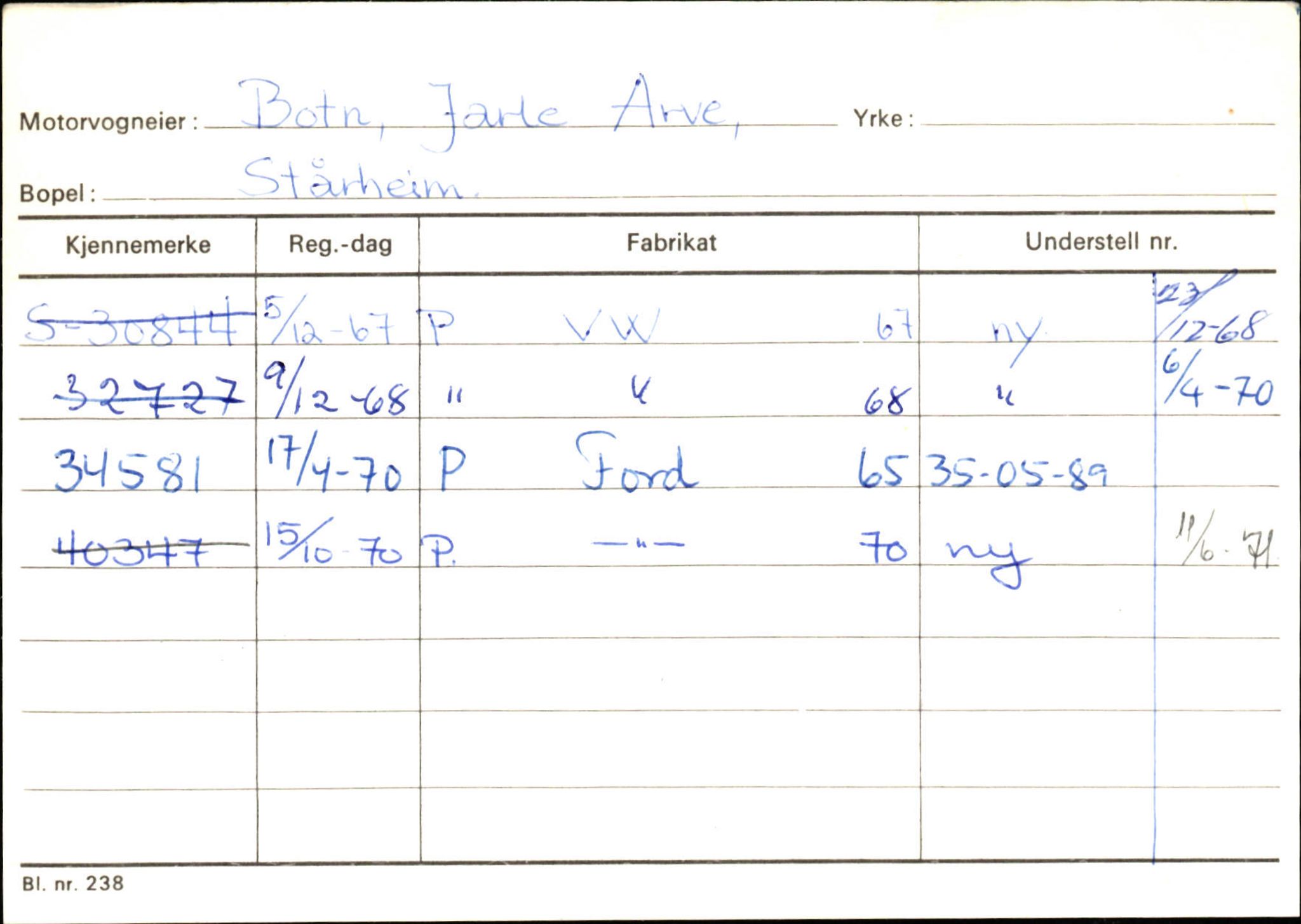 Statens vegvesen, Sogn og Fjordane vegkontor, AV/SAB-A-5301/4/F/L0129: Eigarregistrer Eid A-S, 1945-1975, s. 247