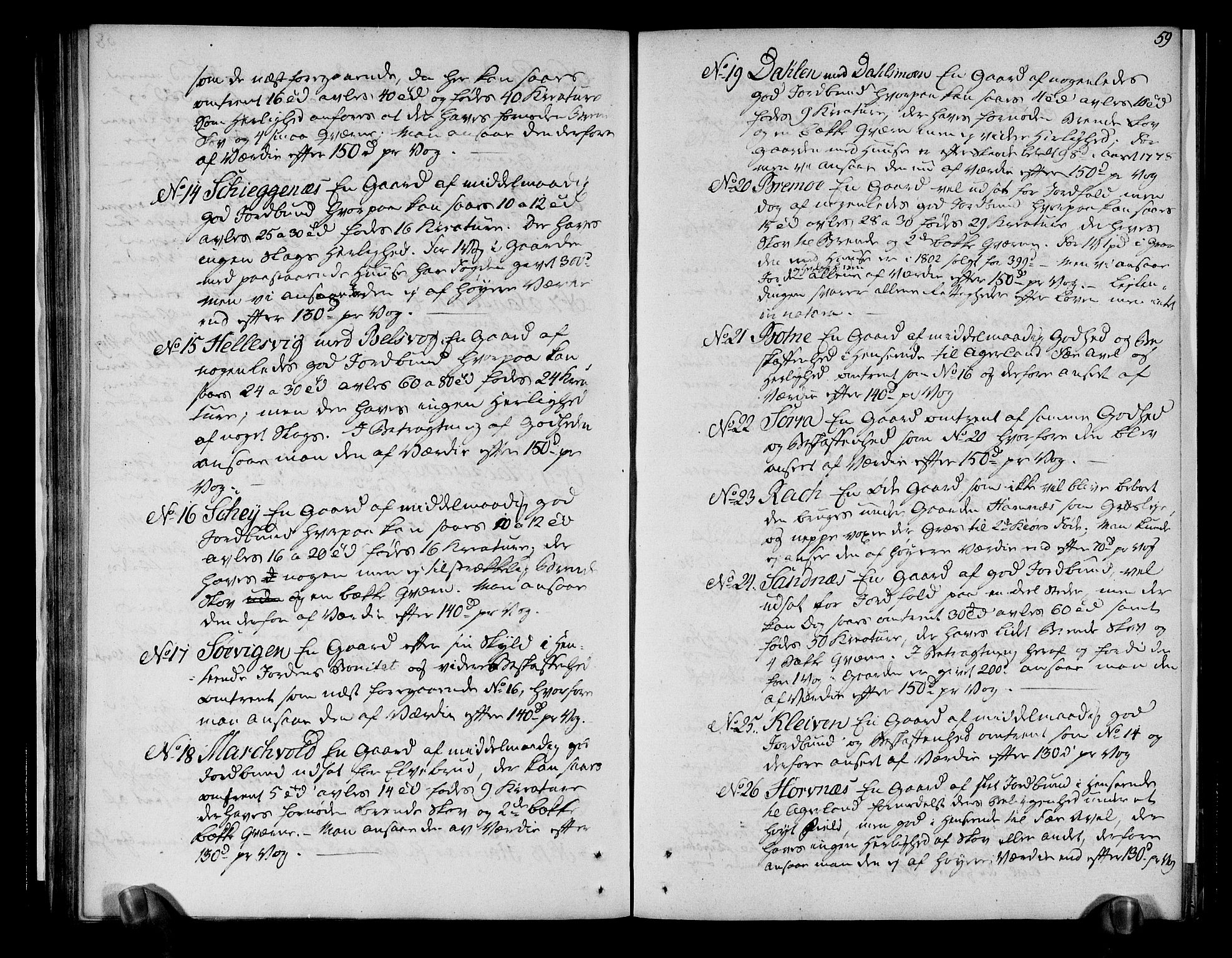 Rentekammeret inntil 1814, Realistisk ordnet avdeling, RA/EA-4070/N/Ne/Nea/L0156: Helgeland fogderi. Deliberasjonsprotokoll, 1803, s. 61