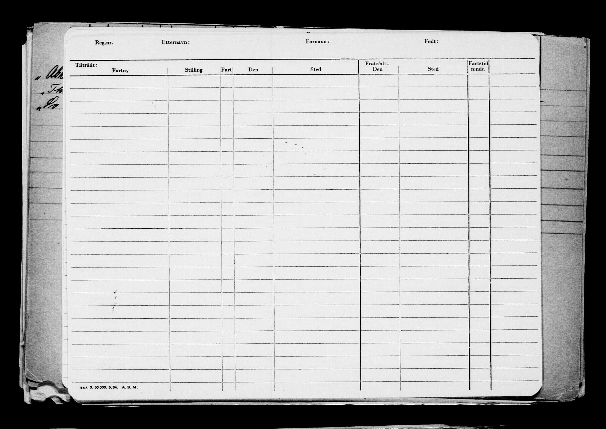 Direktoratet for sjømenn, AV/RA-S-3545/G/Gb/L0204: Hovedkort, 1922, s. 154