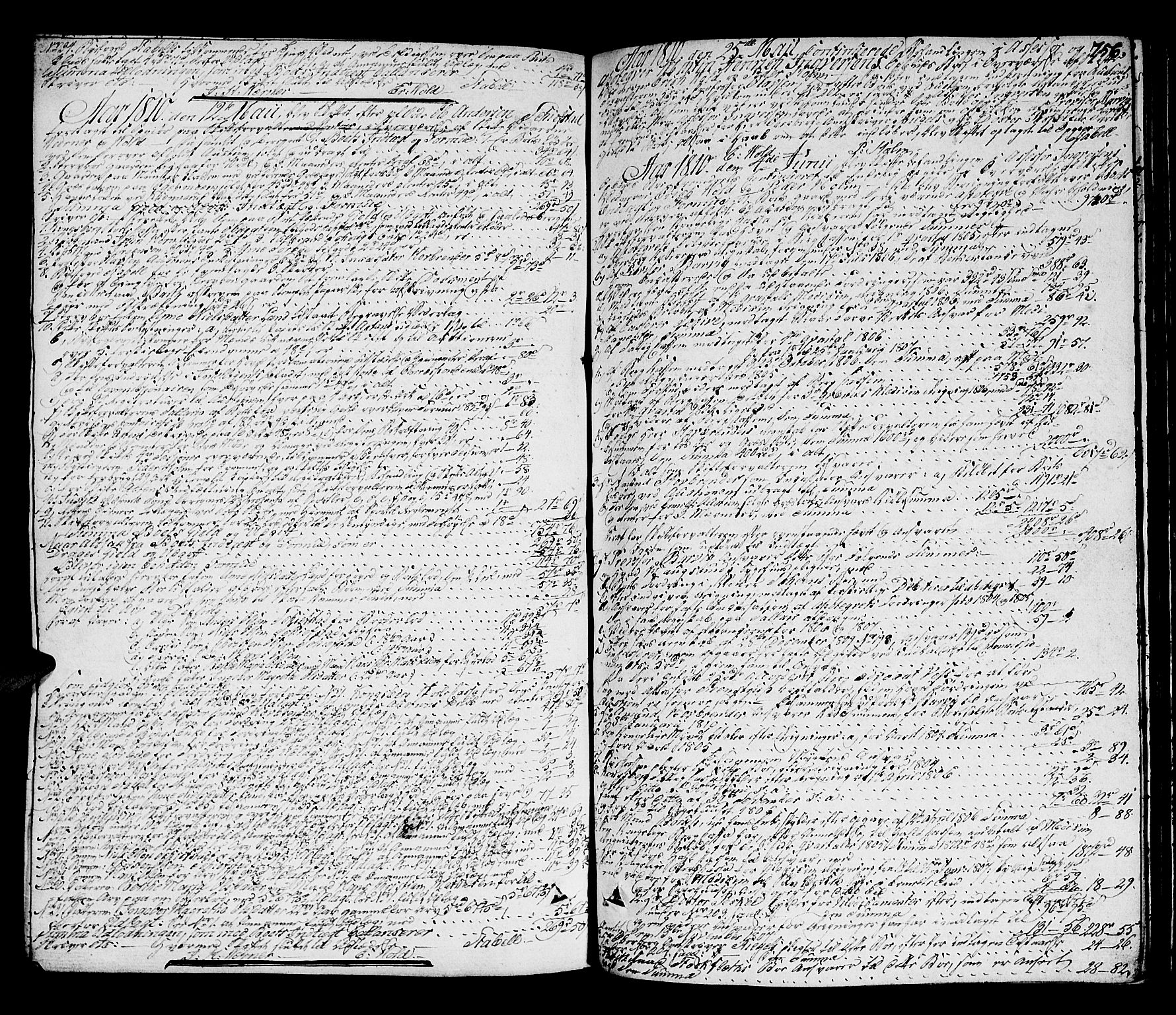 Kongsberg byfogd, SAKO/A-84/H/Hd/L0001A: Skifteutlodningsprotokoll, 1801-1813, s. 755b-756a
