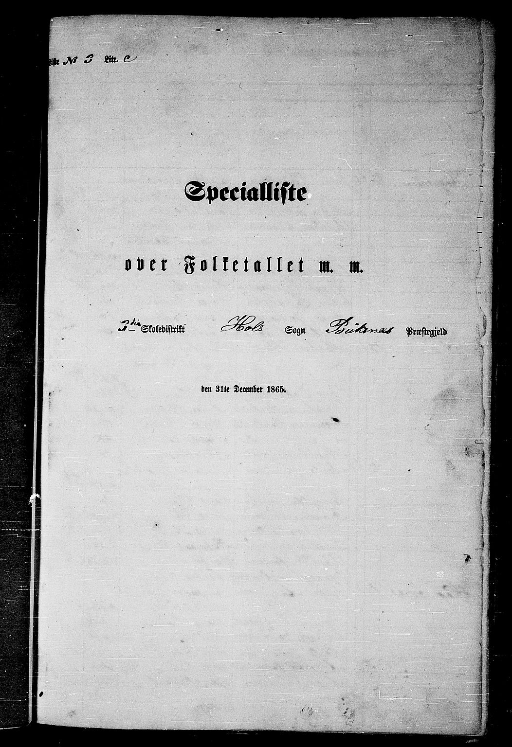 RA, Folketelling 1865 for 1860P Buksnes prestegjeld, 1865, s. 75