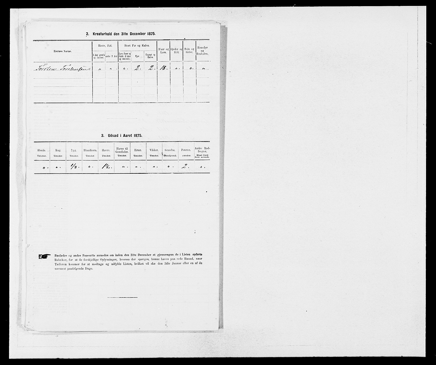 SAB, Folketelling 1875 for 1213P Fjelberg prestegjeld, 1875, s. 810