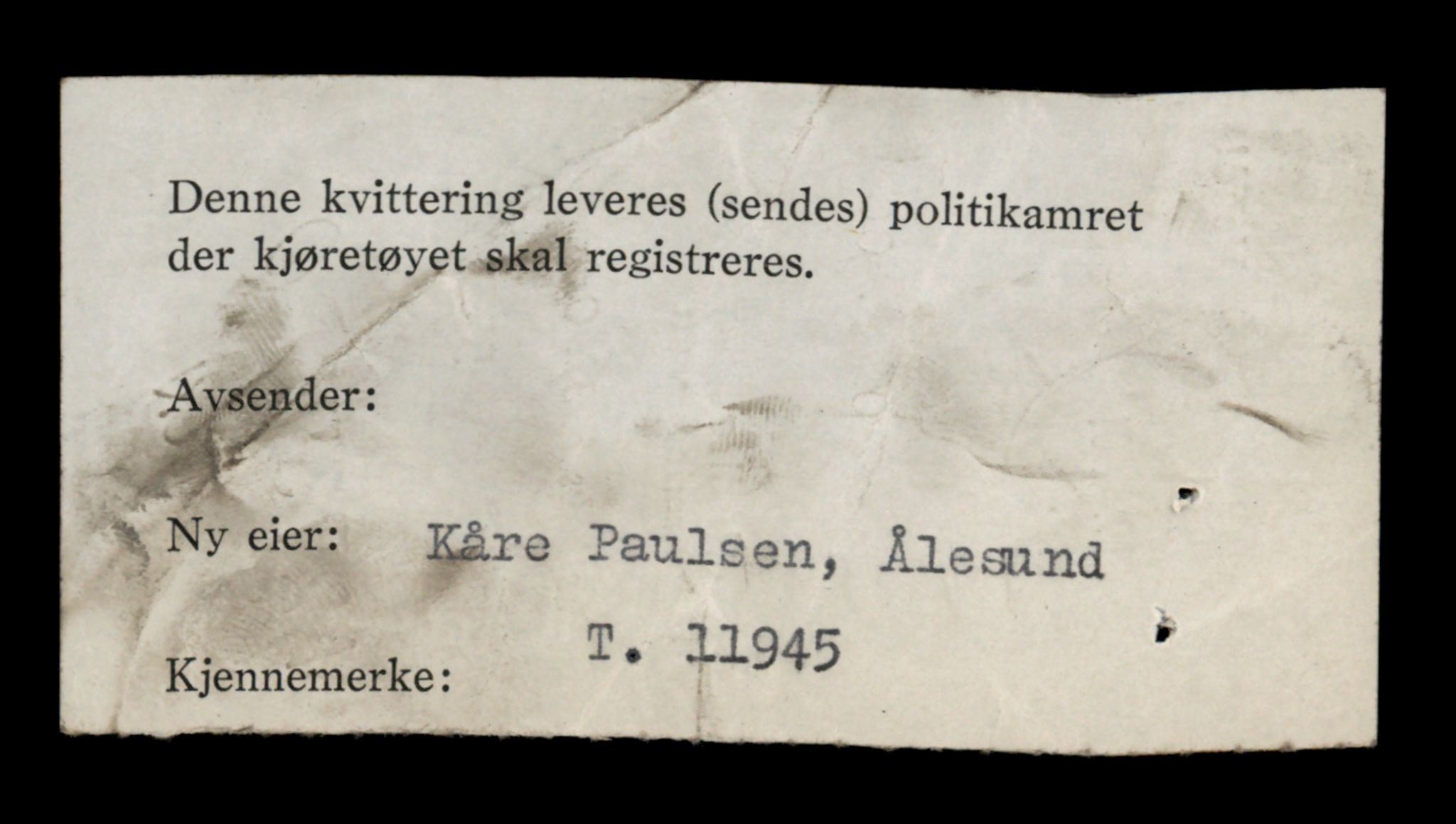 Møre og Romsdal vegkontor - Ålesund trafikkstasjon, AV/SAT-A-4099/F/Fe/L0031: Registreringskort for kjøretøy T 11800 - T 11996, 1927-1998, s. 2504