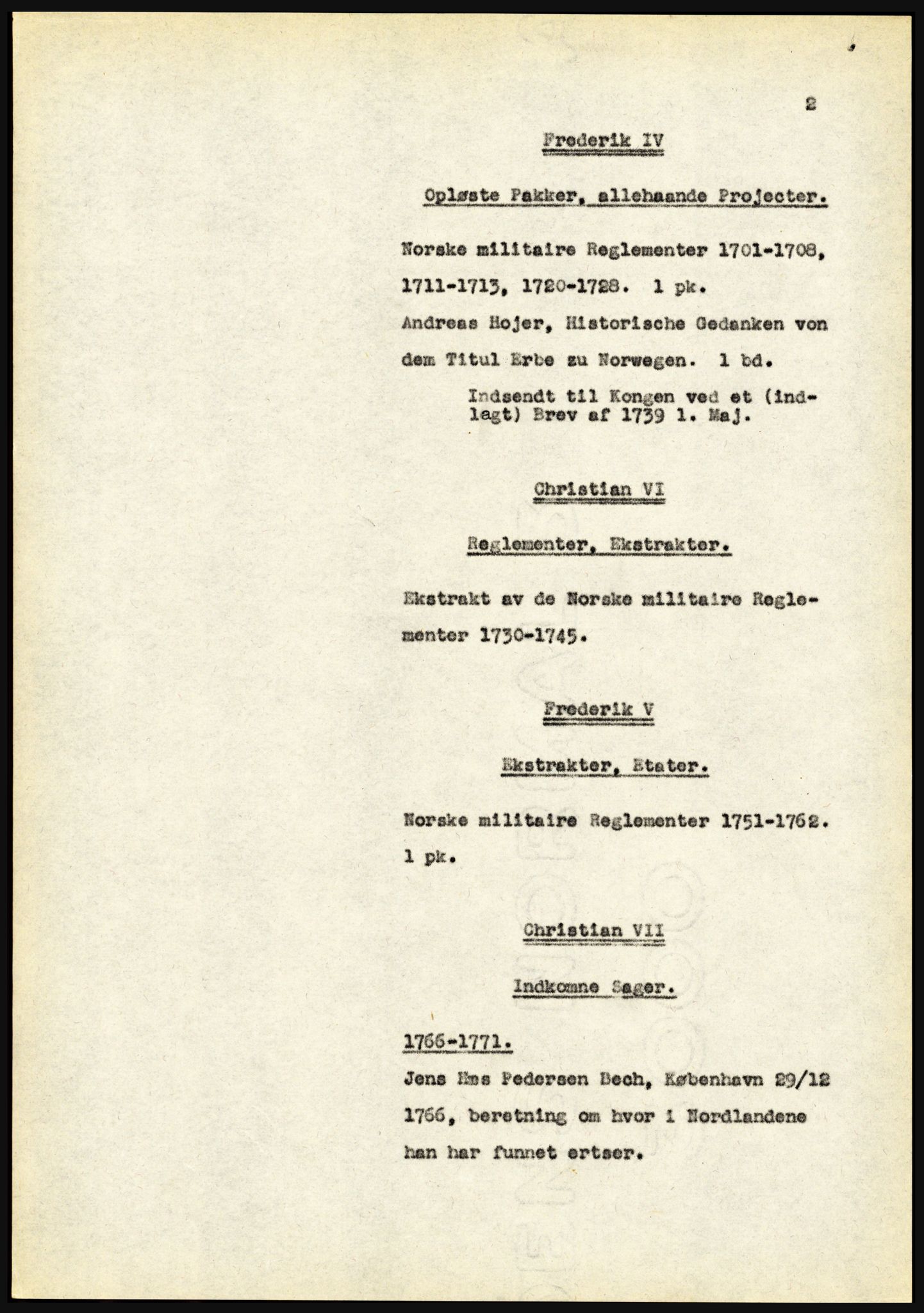 Riksarkivet, Seksjon for eldre arkiv og spesialsamlinger, AV/RA-EA-6797/H/Ha, 1953, s. 2