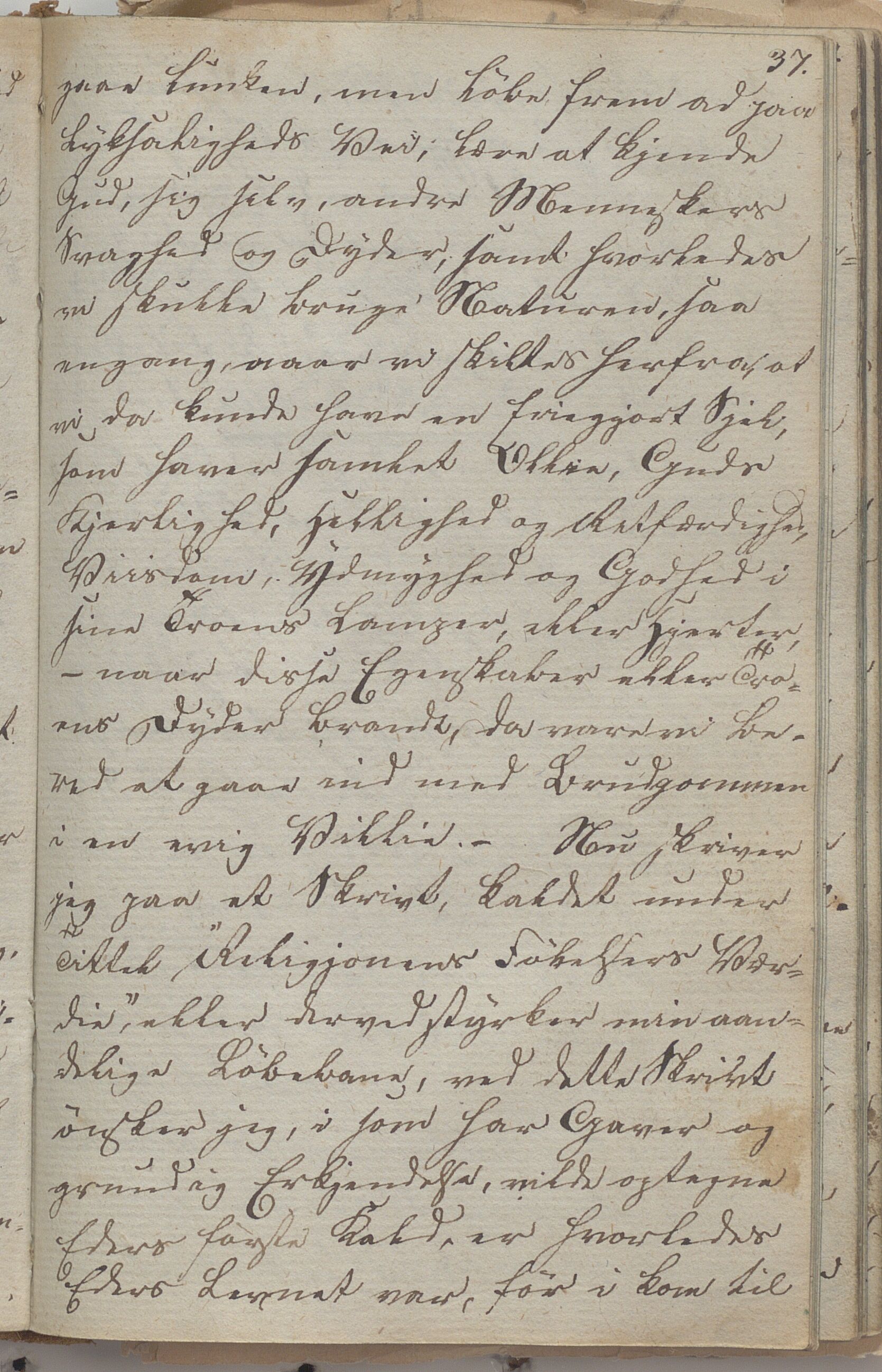 Heggtveitsamlingen, TMF/A-1007/H/L0045/0003: Brev, kopibøker, biografiske opptegnelser etc. / "Peter Andersen" - Kopibok., 1816-1829, s. 37