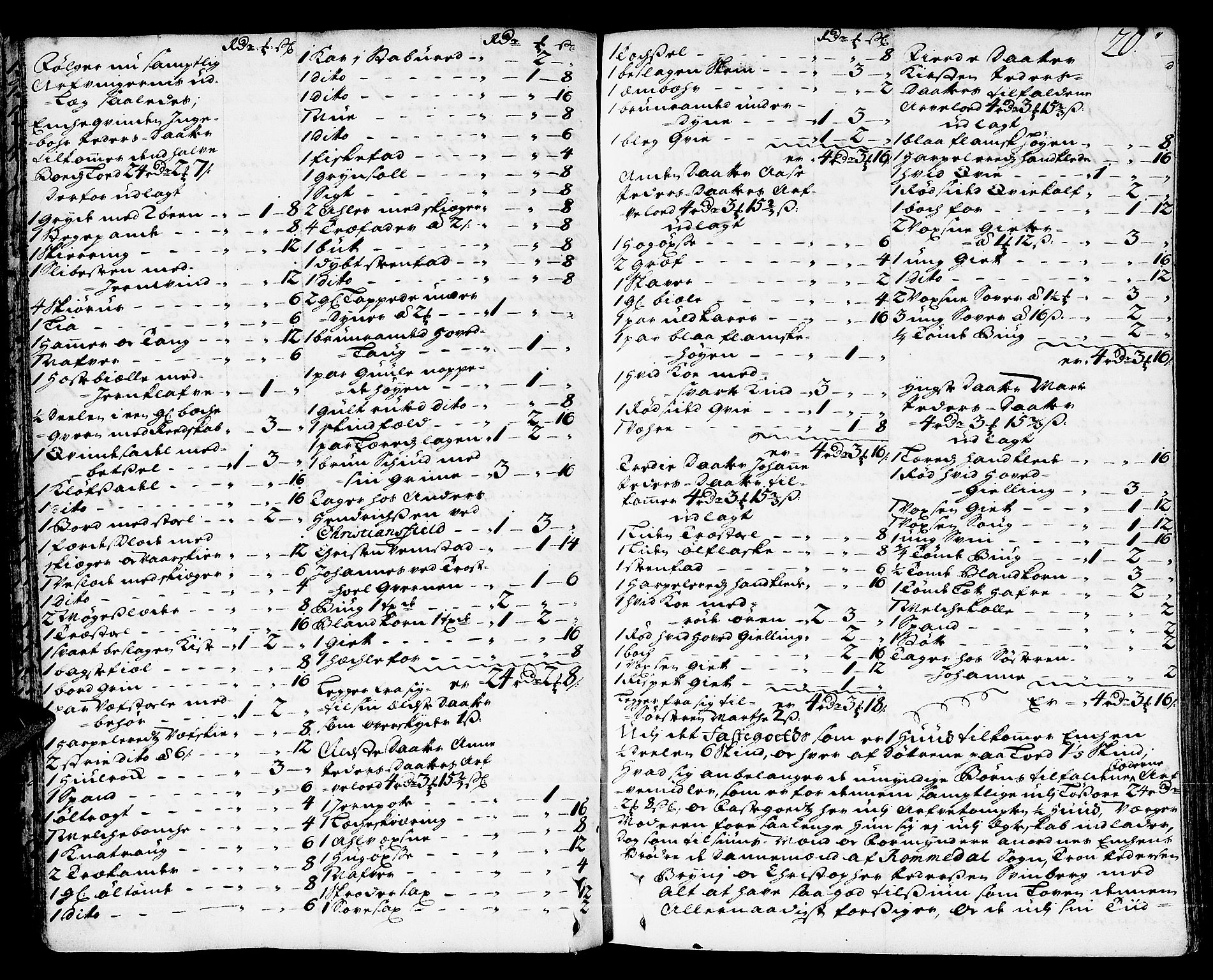 Hedemarken sorenskriveri, AV/SAH-TING-034/J/Ja/L0005: Skifteprotokoll, 1713-1721, s. 19b-20a
