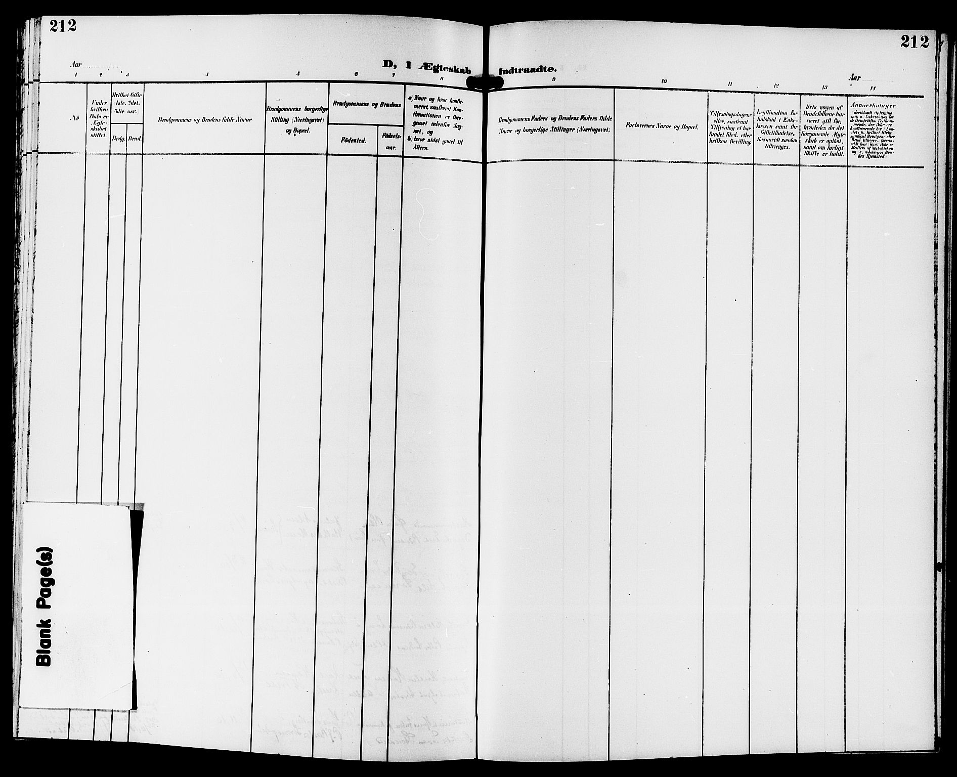 Strømsgodset kirkebøker, SAKO/A-324/G/Ga/L0002: Klokkerbok nr. 2, 1885-1910, s. 212