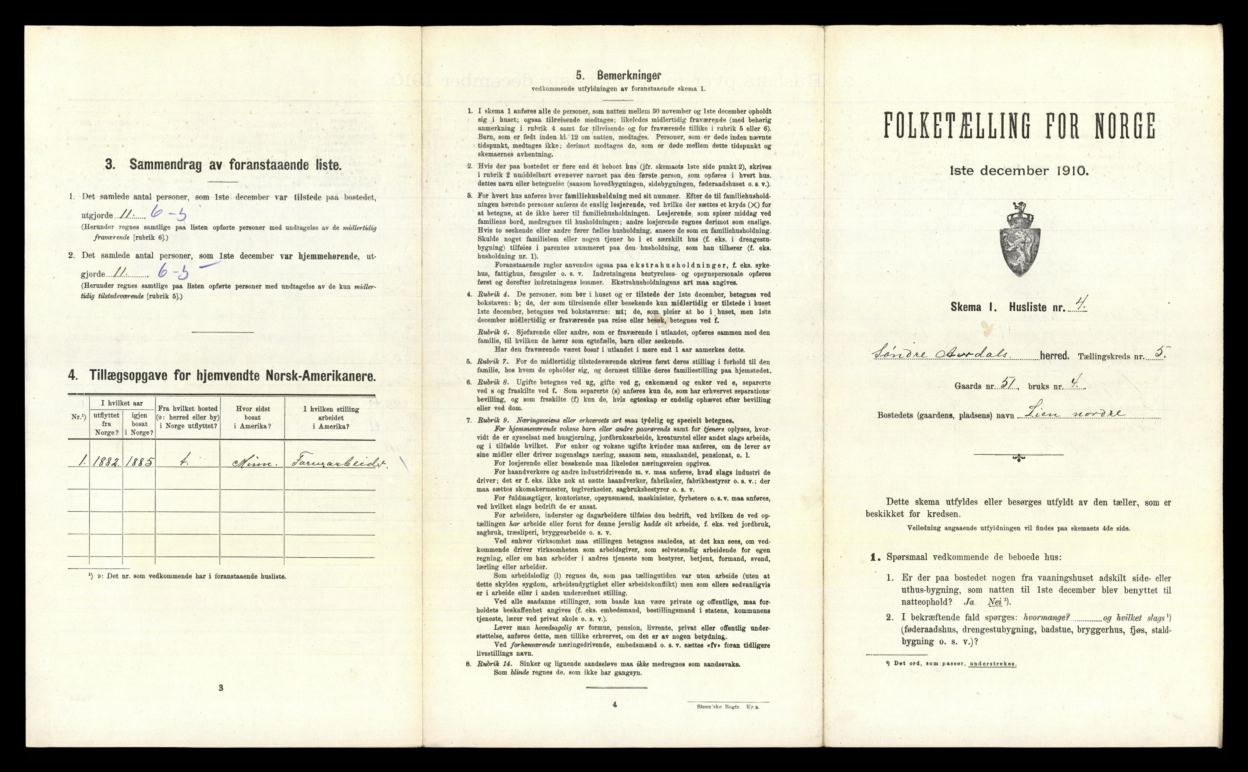 RA, Folketelling 1910 for 0540 Sør-Aurdal herred, 1910, s. 589