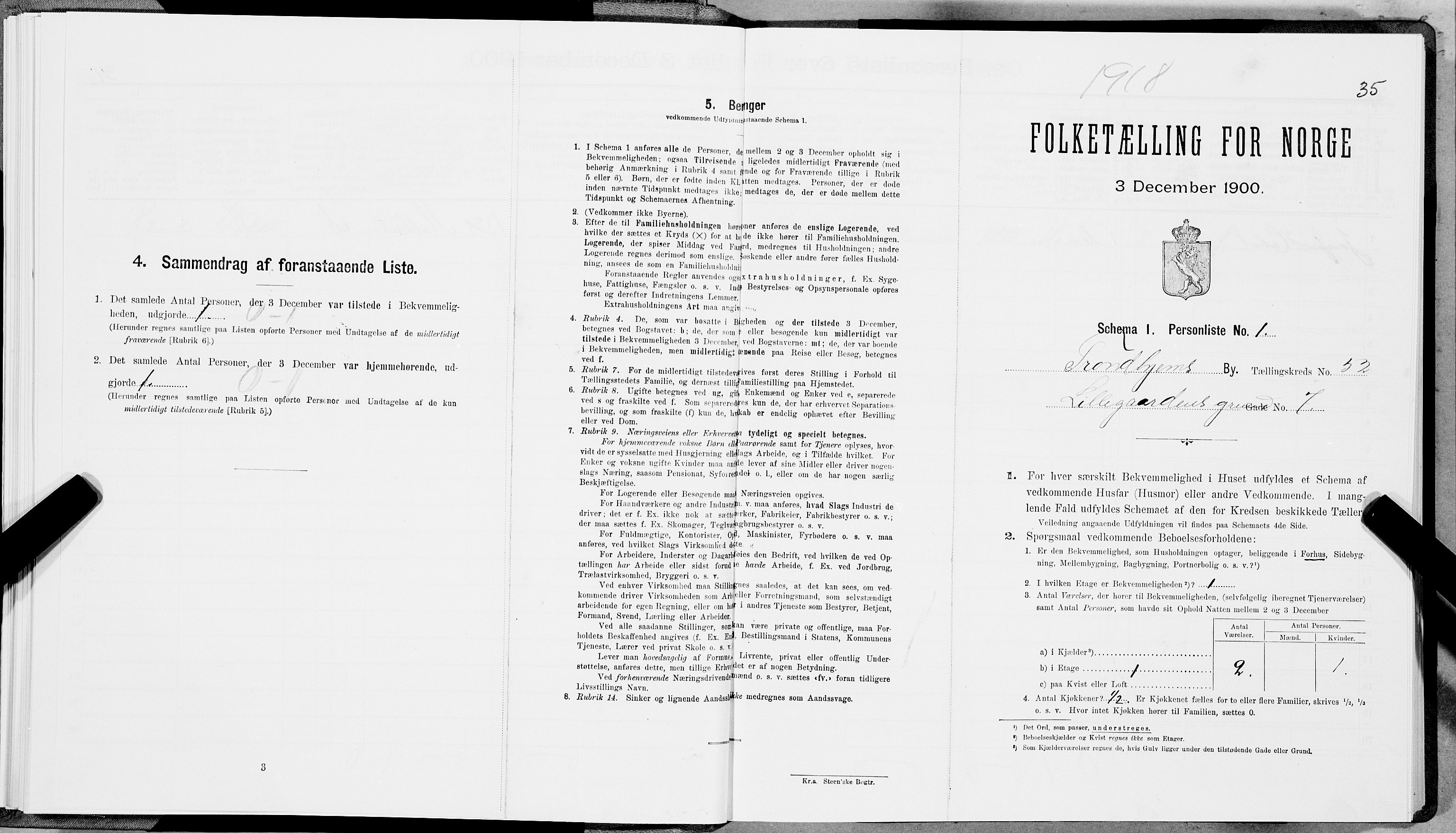 SAT, Folketelling 1900 for 1601 Trondheim kjøpstad, 1900, s. 8754