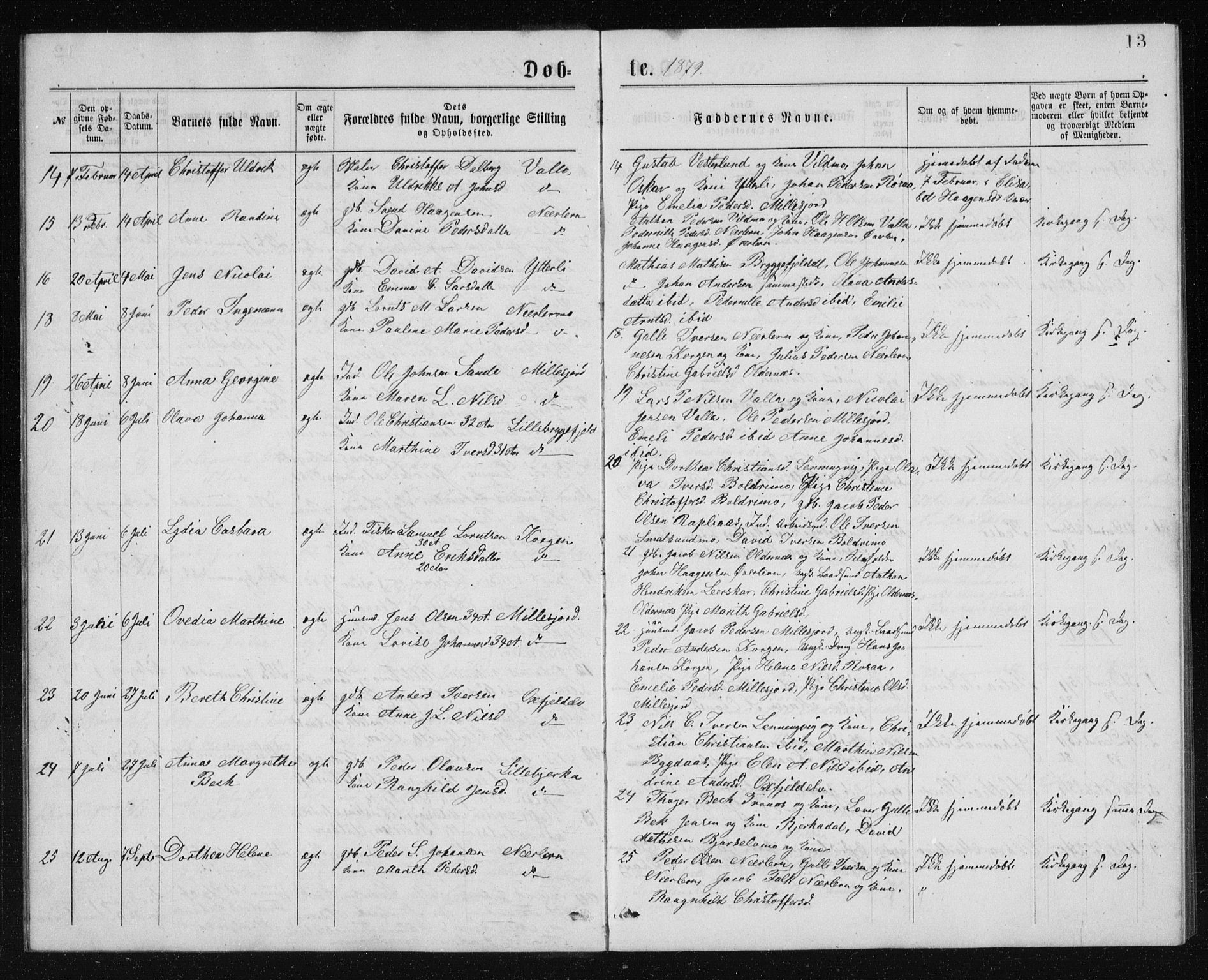 Ministerialprotokoller, klokkerbøker og fødselsregistre - Nordland, AV/SAT-A-1459/826/L0381: Klokkerbok nr. 826C01, 1877-1886, s. 13