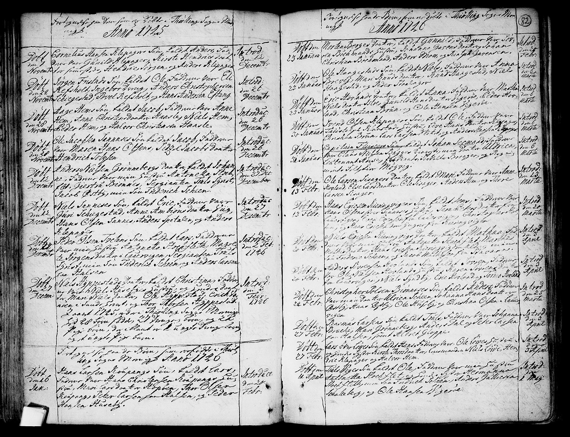 Tjølling kirkebøker, SAKO/A-60/F/Fa/L0003: Ministerialbok nr. 3, 1735-1778, s. 82