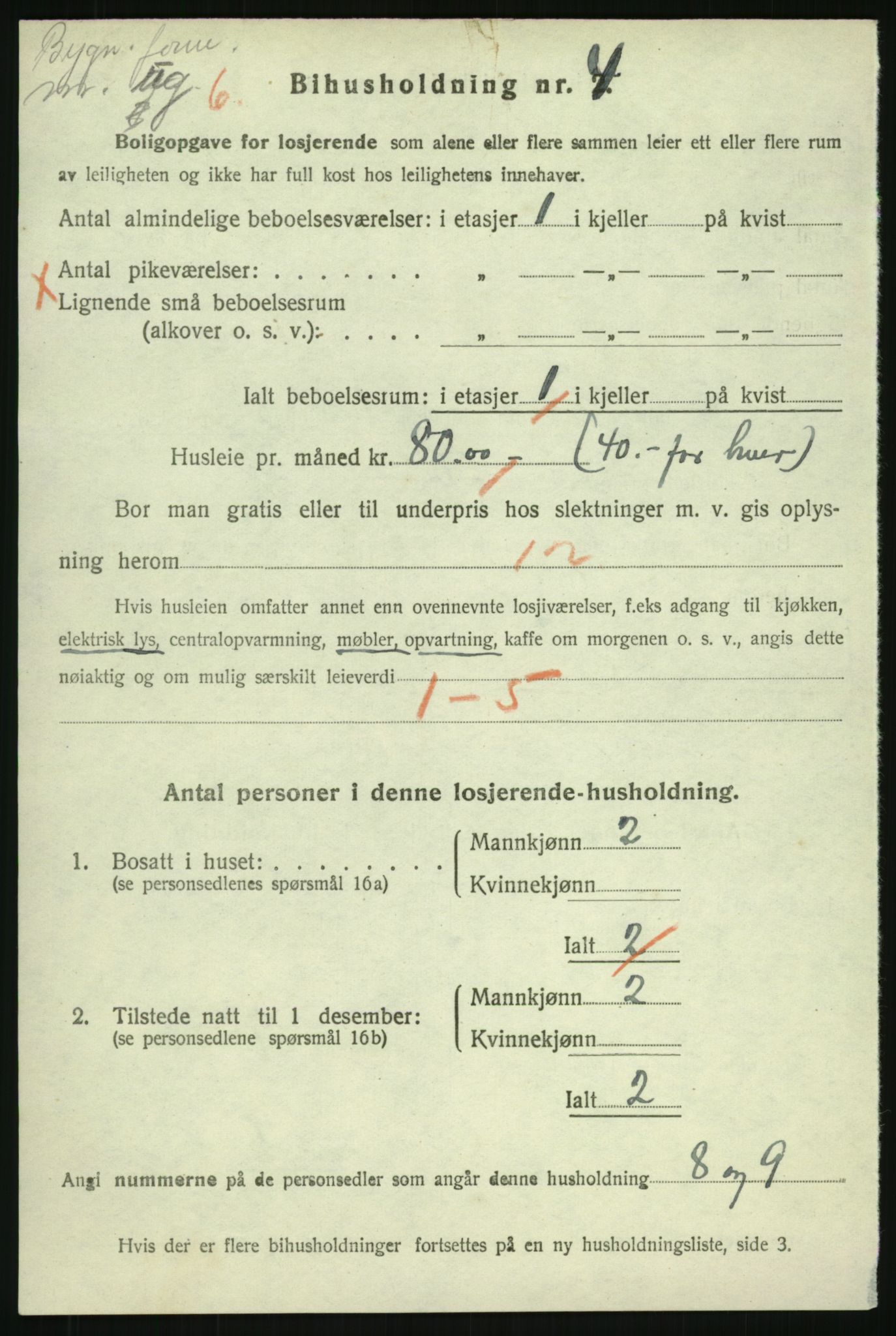 SAH, Folketelling 1920 for 0501 Lillehammer kjøpstad, 1920, s. 1587