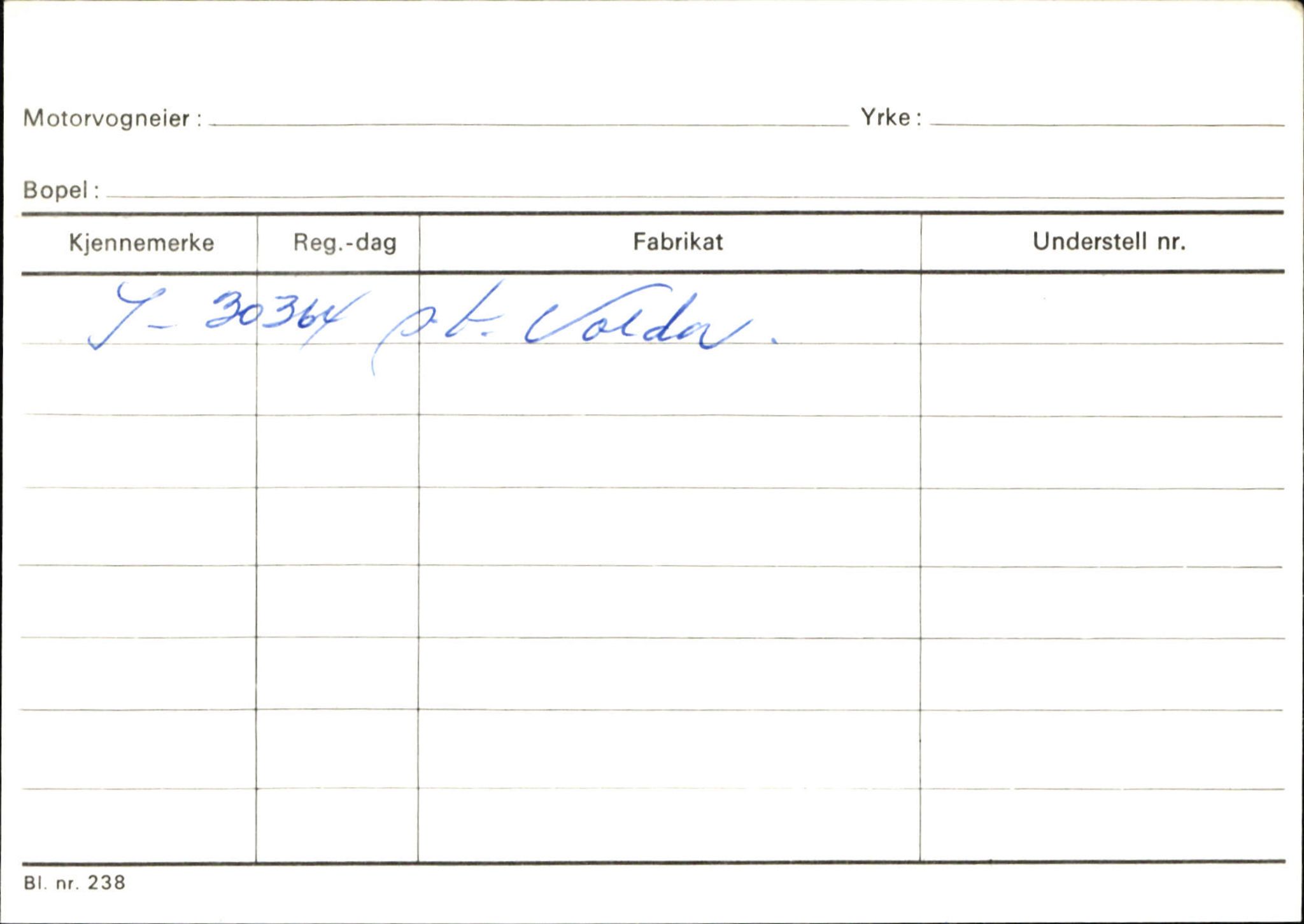 Statens vegvesen, Sogn og Fjordane vegkontor, AV/SAB-A-5301/4/F/L0133: Eigarregister Bremanger A-Å. Gaular A-H, 1945-1975, s. 108