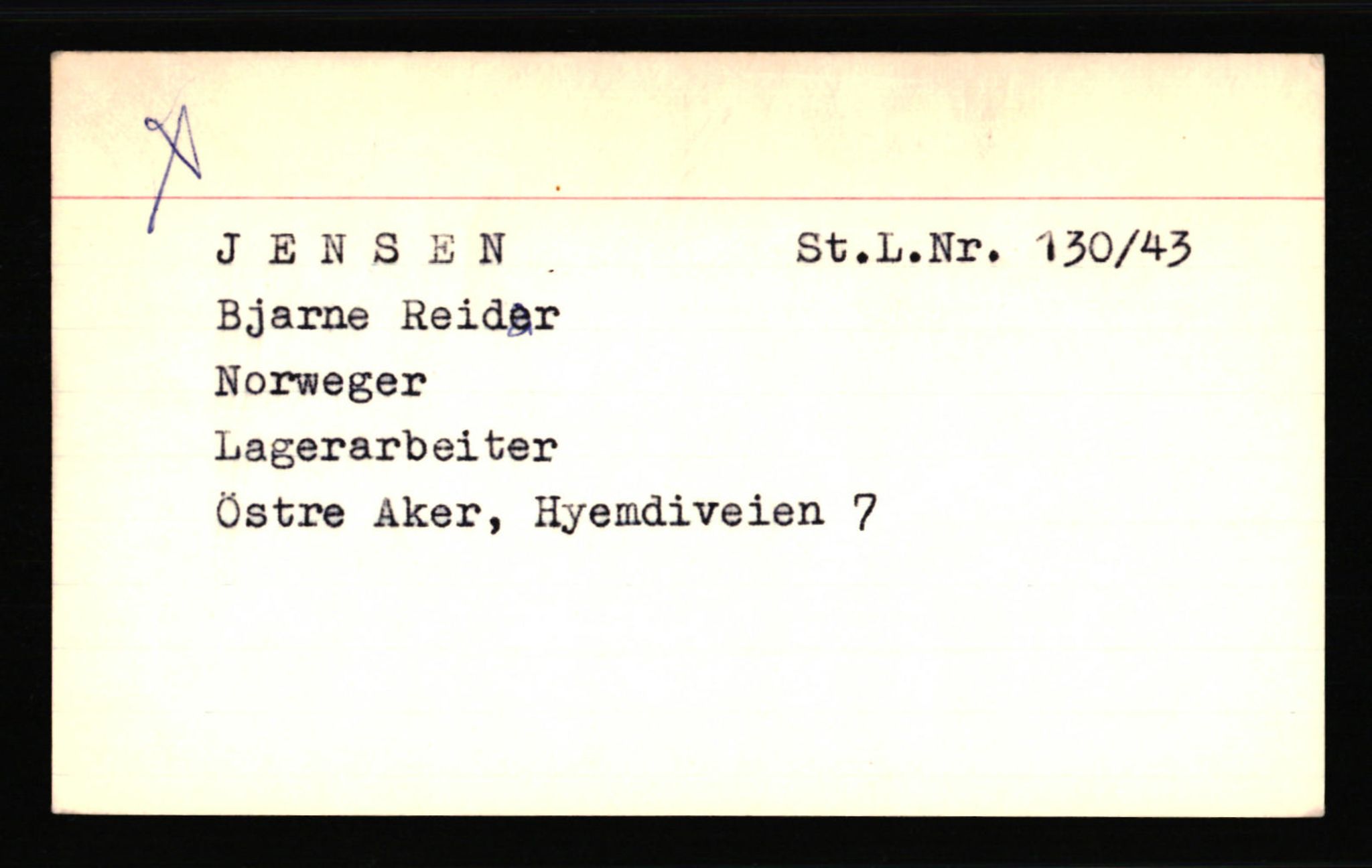 SS- und Polizeigericht Nord (IX), RA/RAFA-3182/0001/C/Ca/L0003: kartotekkort for personer alfabetisk på etternavn: H-Joha, 1940-1945, s. 598