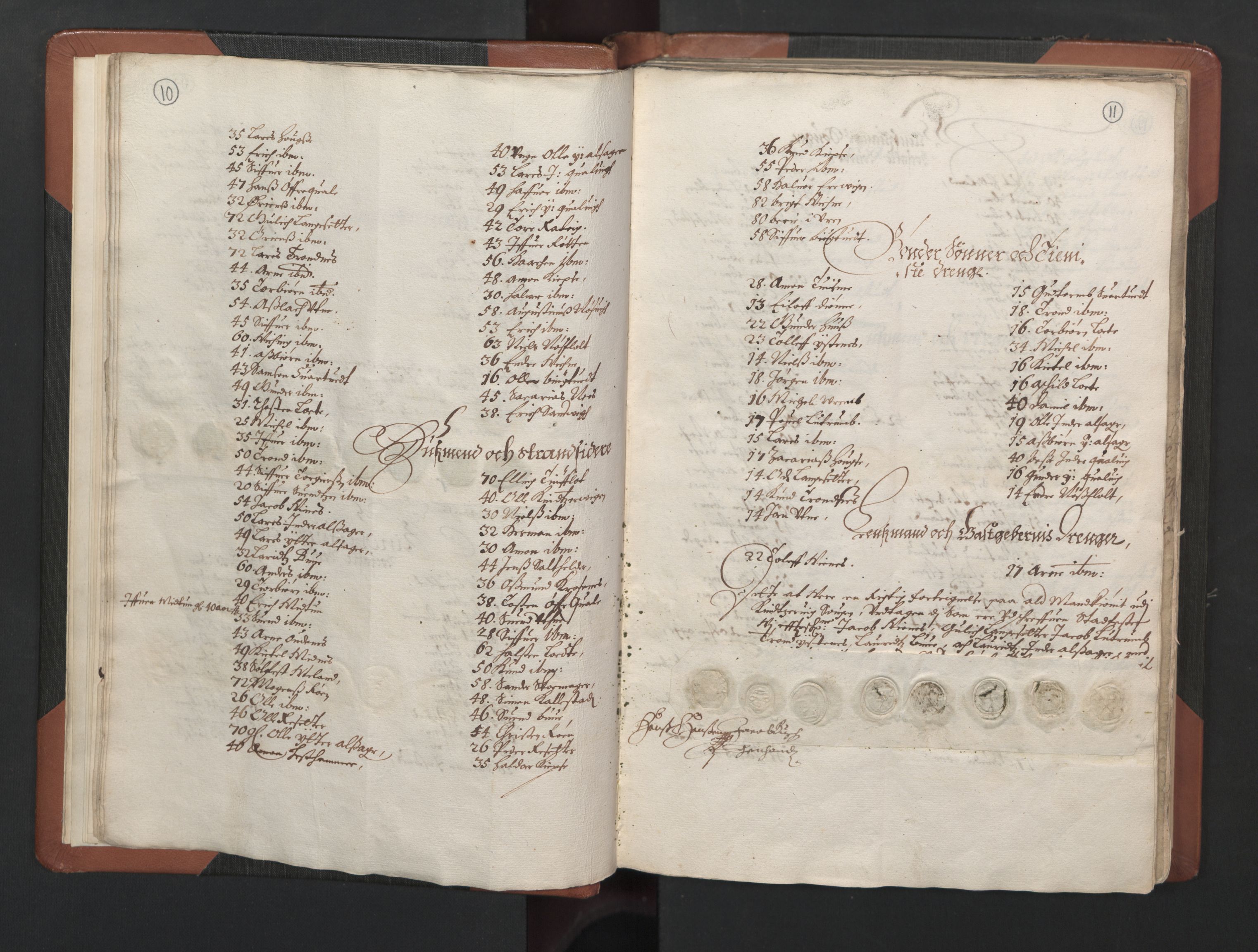 RA, Fogdenes og sorenskrivernes manntall 1664-1666, nr. 14: Hardanger len, Ytre Sogn fogderi og Indre Sogn fogderi, 1664-1665, s. 10-11