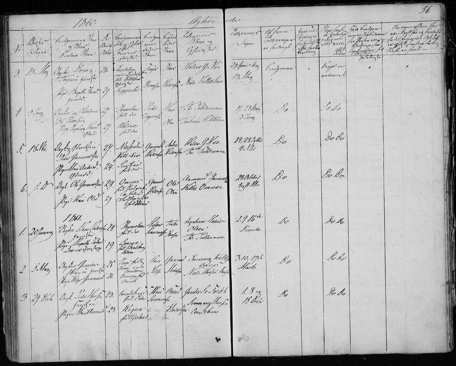 Lunde kirkebøker, AV/SAKO-A-282/F/Fb/L0001: Ministerialbok nr. II 1, 1845-1861, s. 56