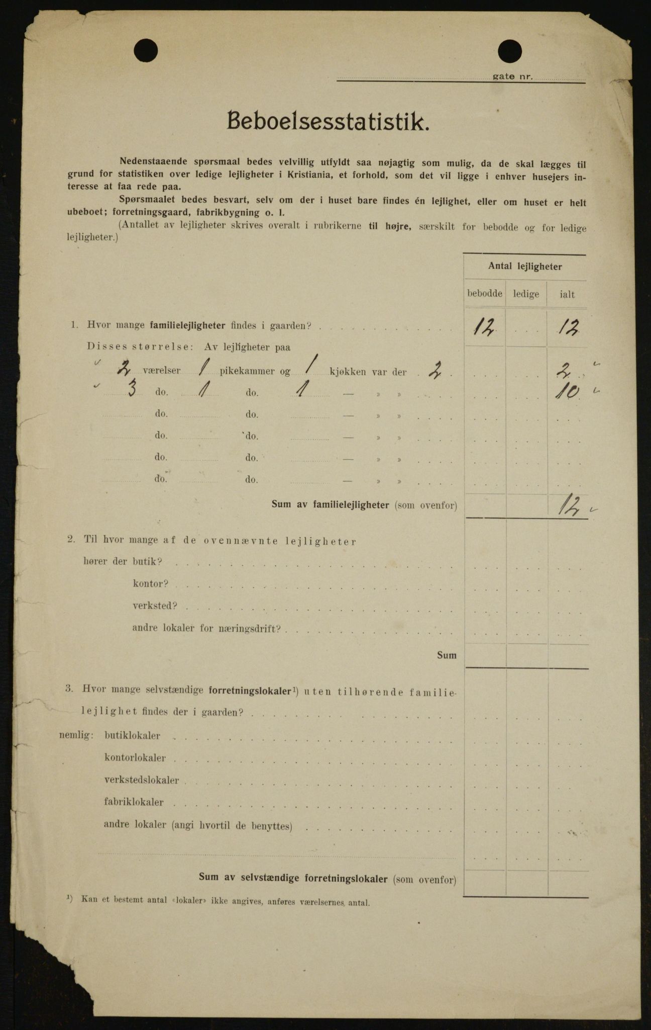 OBA, Kommunal folketelling 1.2.1909 for Kristiania kjøpstad, 1909, s. 82517