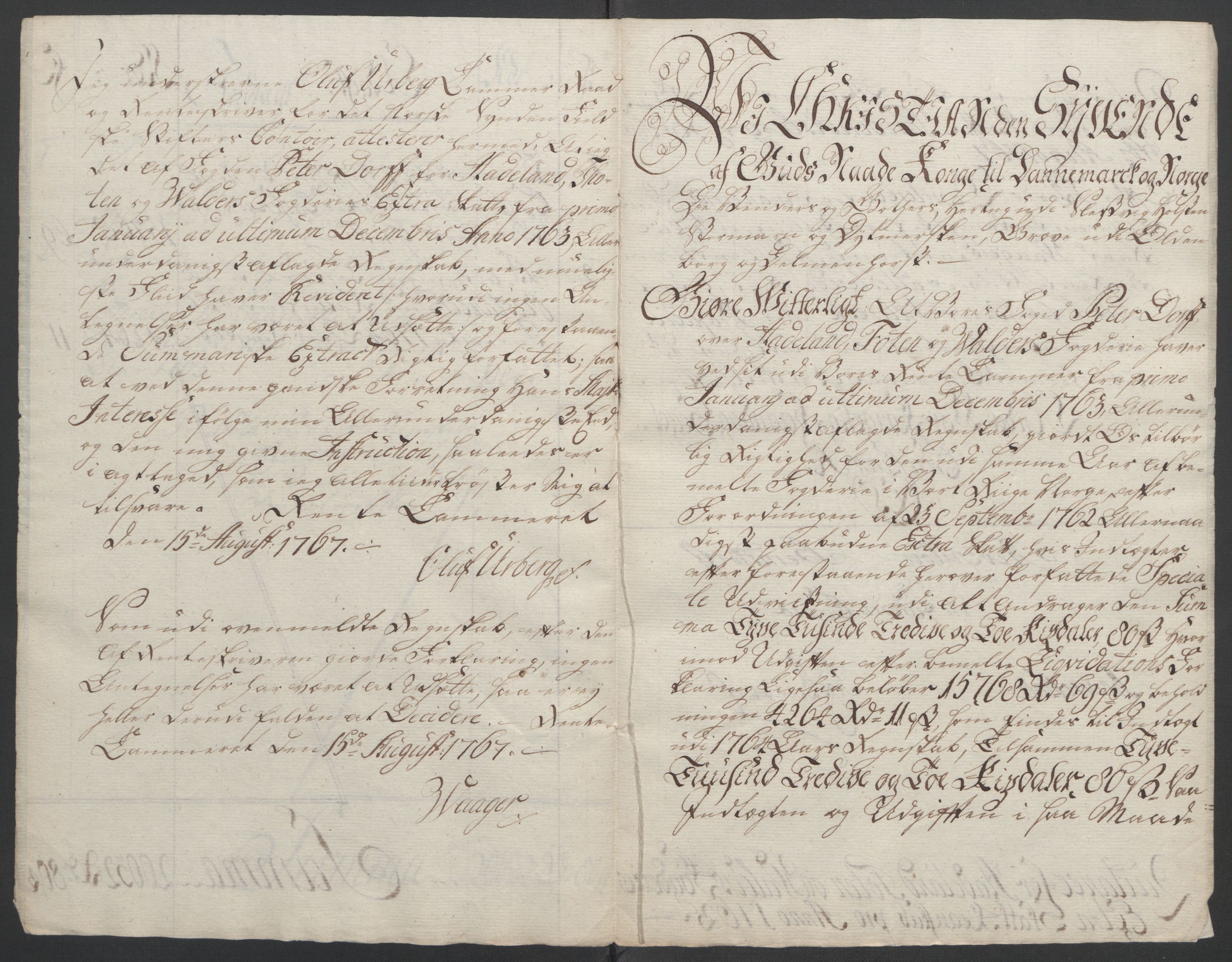 Rentekammeret inntil 1814, Reviderte regnskaper, Fogderegnskap, RA/EA-4092/R19/L1399: Fogderegnskap Toten, Hadeland og Vardal, 1762-1783, s. 21