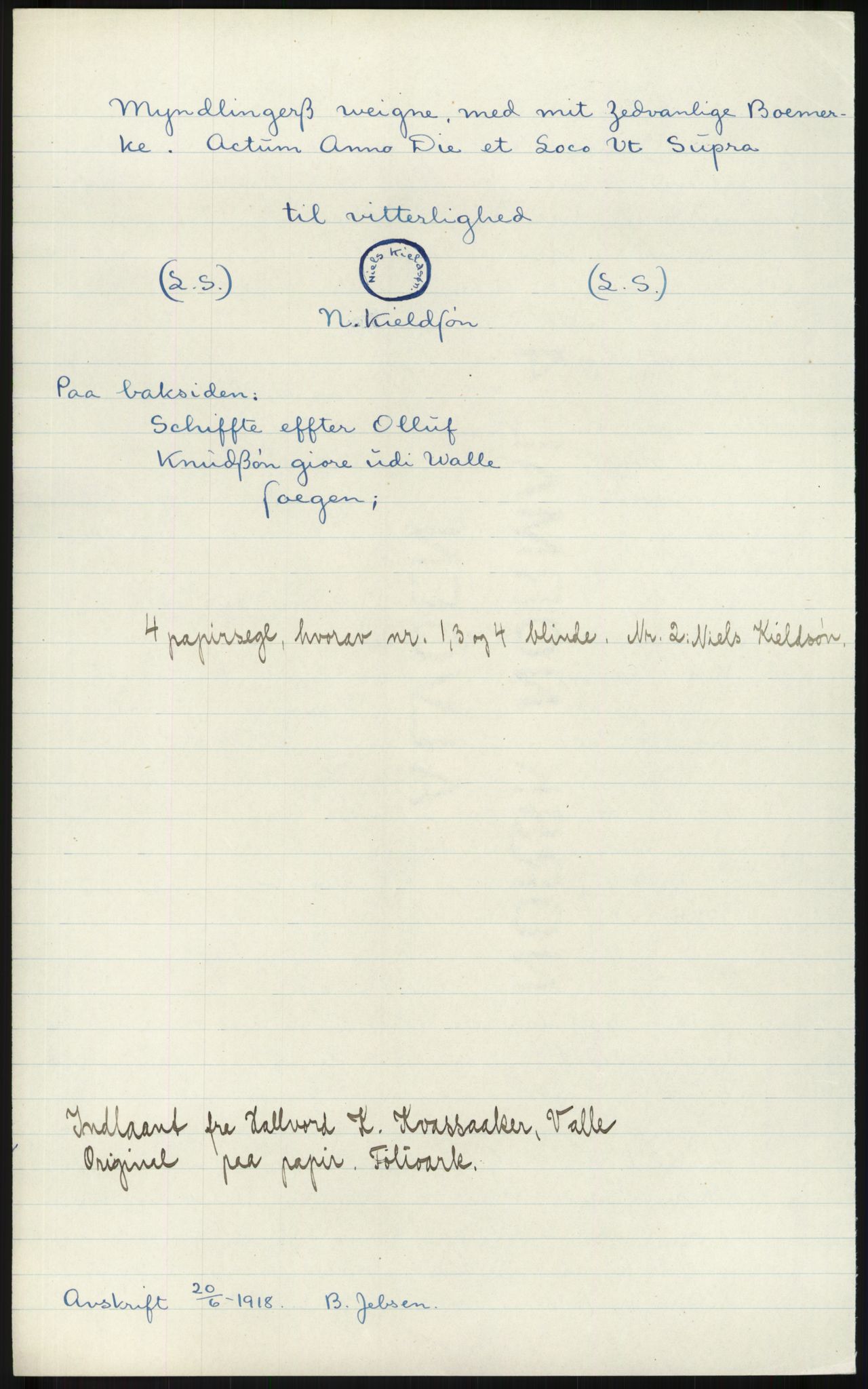 Samlinger til kildeutgivelse, Diplomavskriftsamlingen, AV/RA-EA-4053/H/Ha, s. 3824