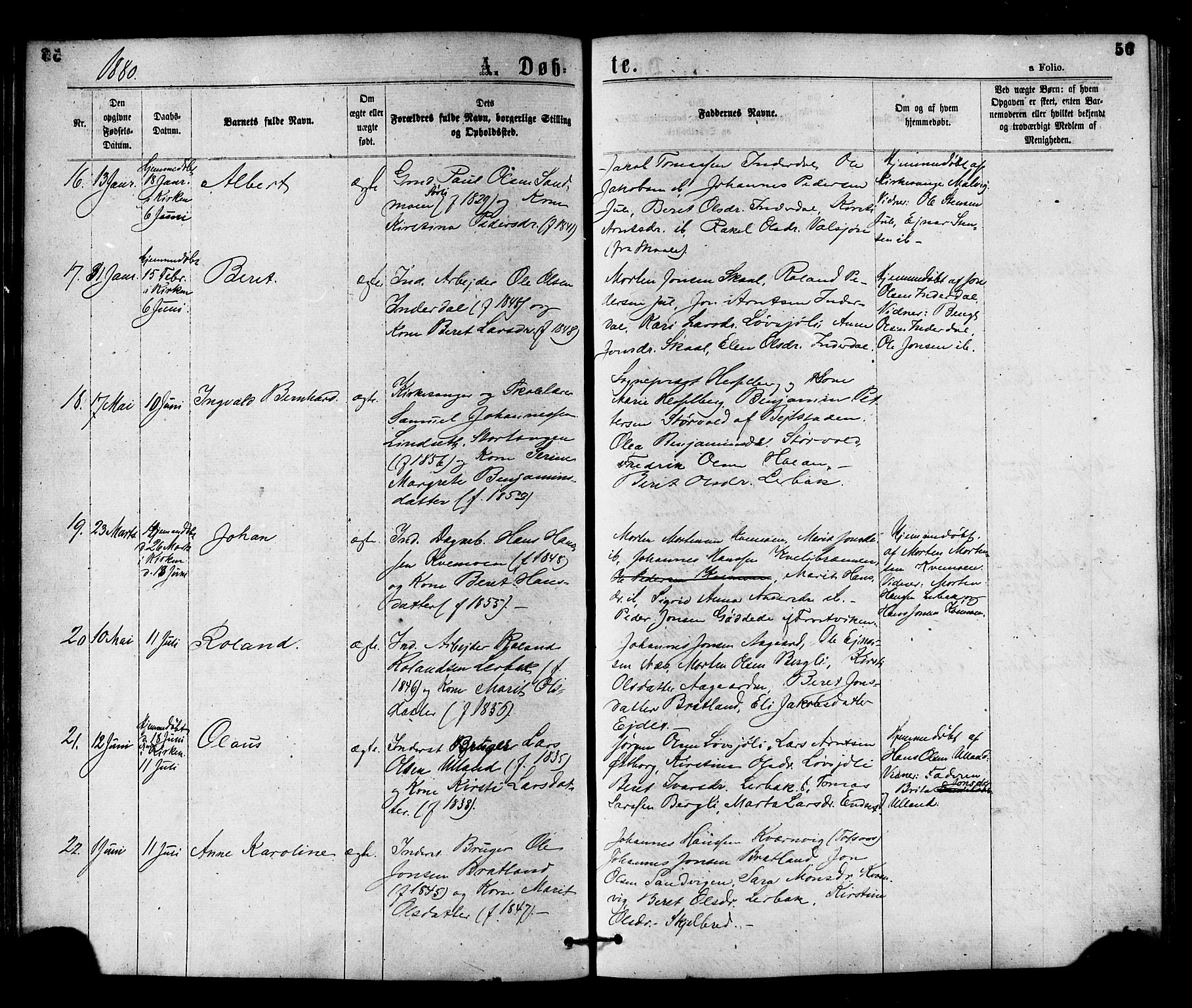 Ministerialprotokoller, klokkerbøker og fødselsregistre - Nord-Trøndelag, SAT/A-1458/755/L0493: Ministerialbok nr. 755A02, 1865-1881, s. 56