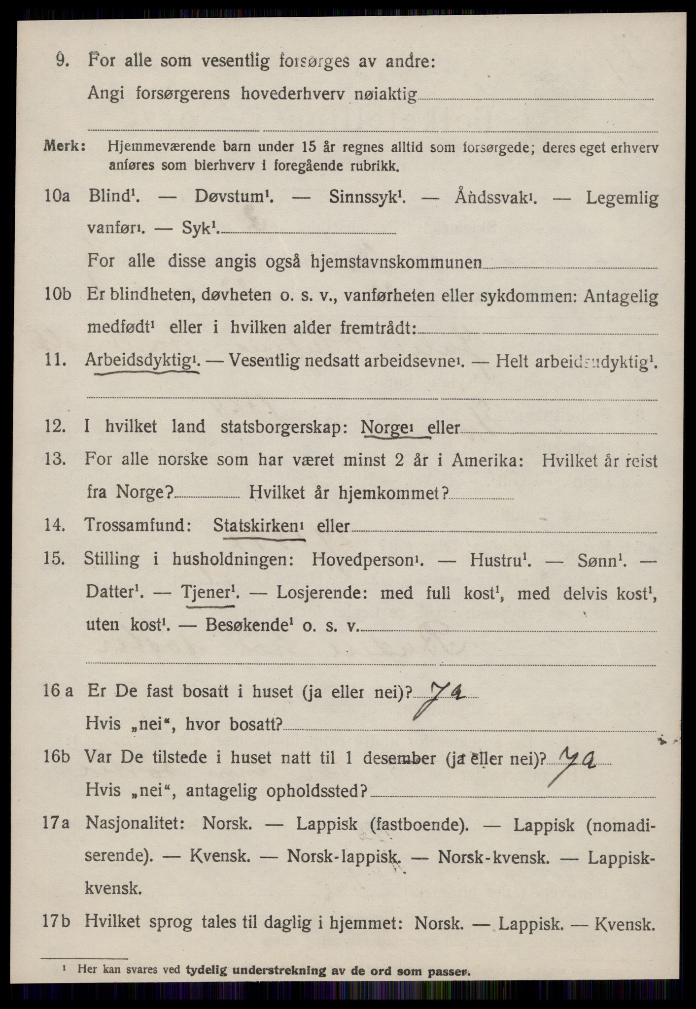 SAT, Folketelling 1920 for 1630 Å herred, 1920, s. 2887